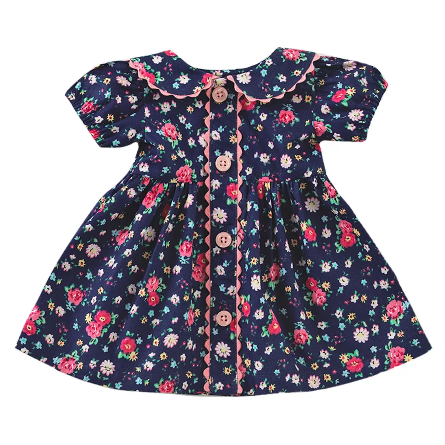 Rachel Riley Doll Floral Button-Front Dress | Dolly & Dolly Clothes
