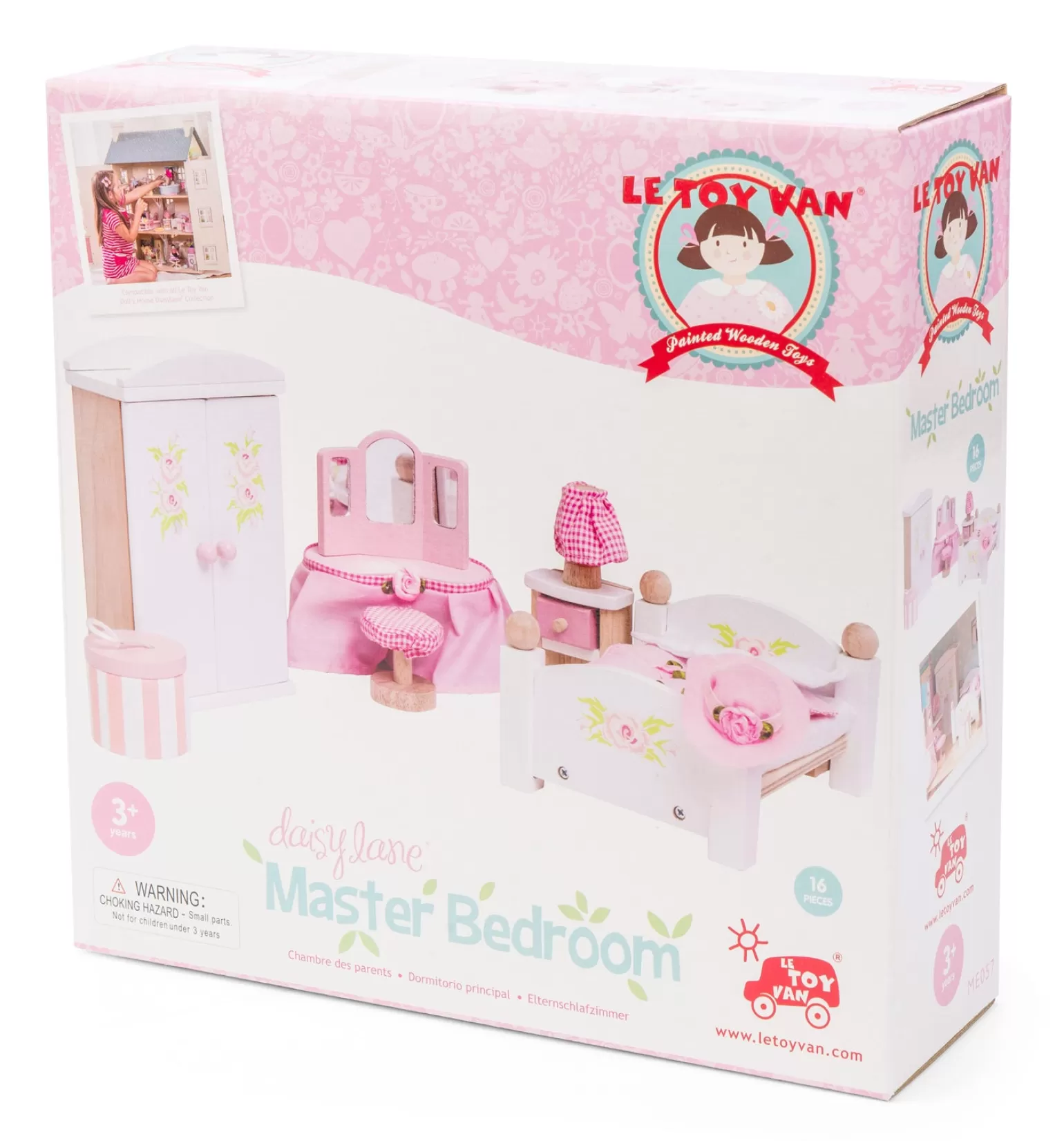 Rachel Riley Doll House Master Bedroom | Doll Houses & Pretend Play