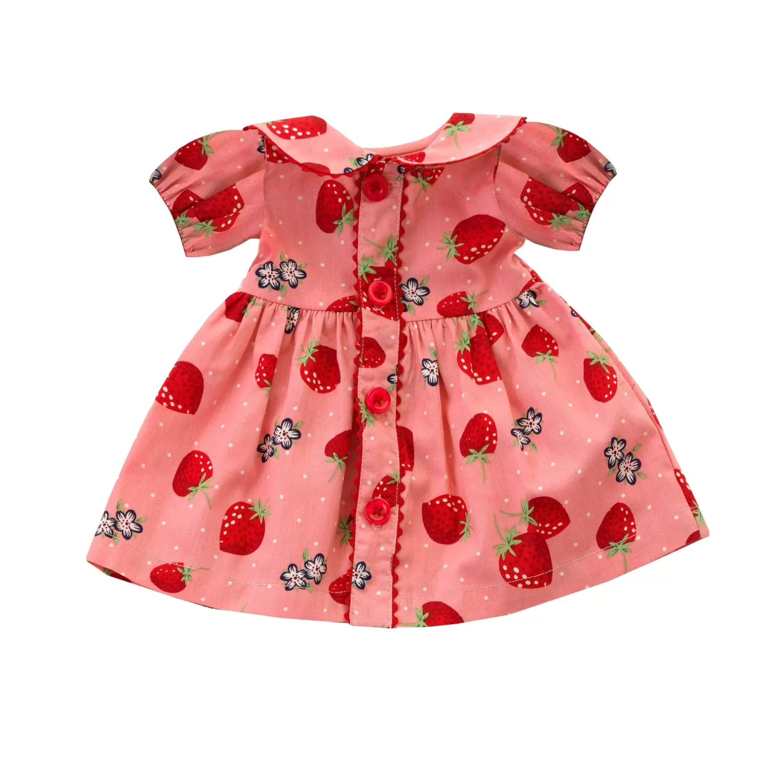 Rachel Riley Dolly Strawberry Button Front Dress | Teddy & Teddy Clothes