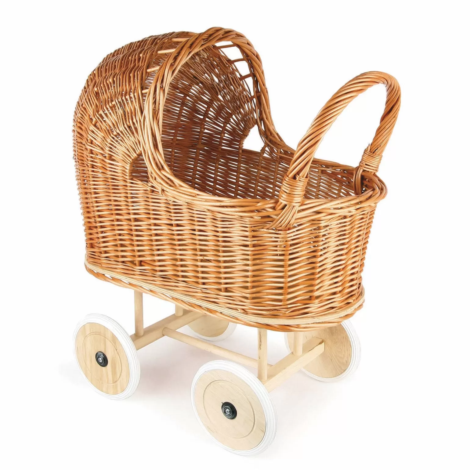 Rachel Riley Dolly Wicker Pram With Bedding Large | Multicultural Dolls
