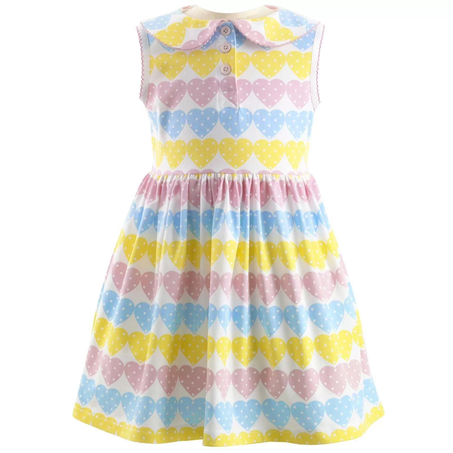 Rachel Riley Dottie Heart Jersey Dress | Girl Dresses