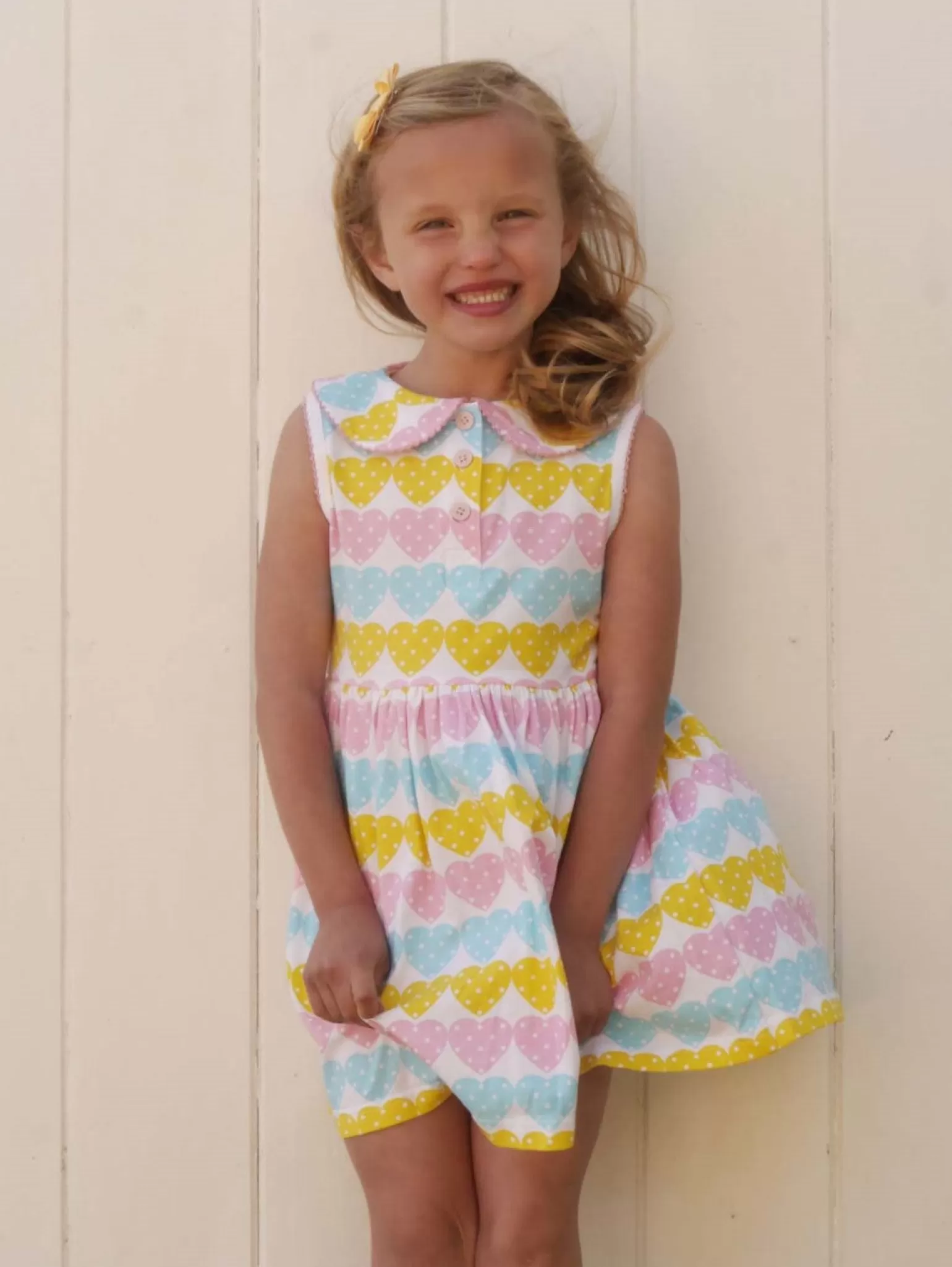 Rachel Riley Dottie Heart Jersey Dress | Girl Dresses