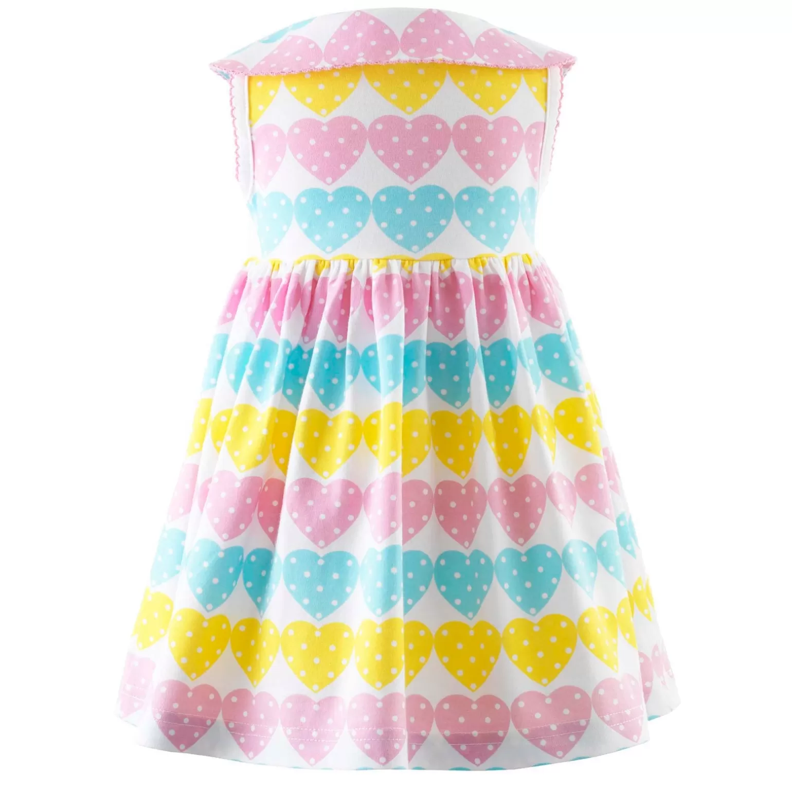 Rachel Riley Dottie Heart Jersey Dress | Baby Girl Dresses
