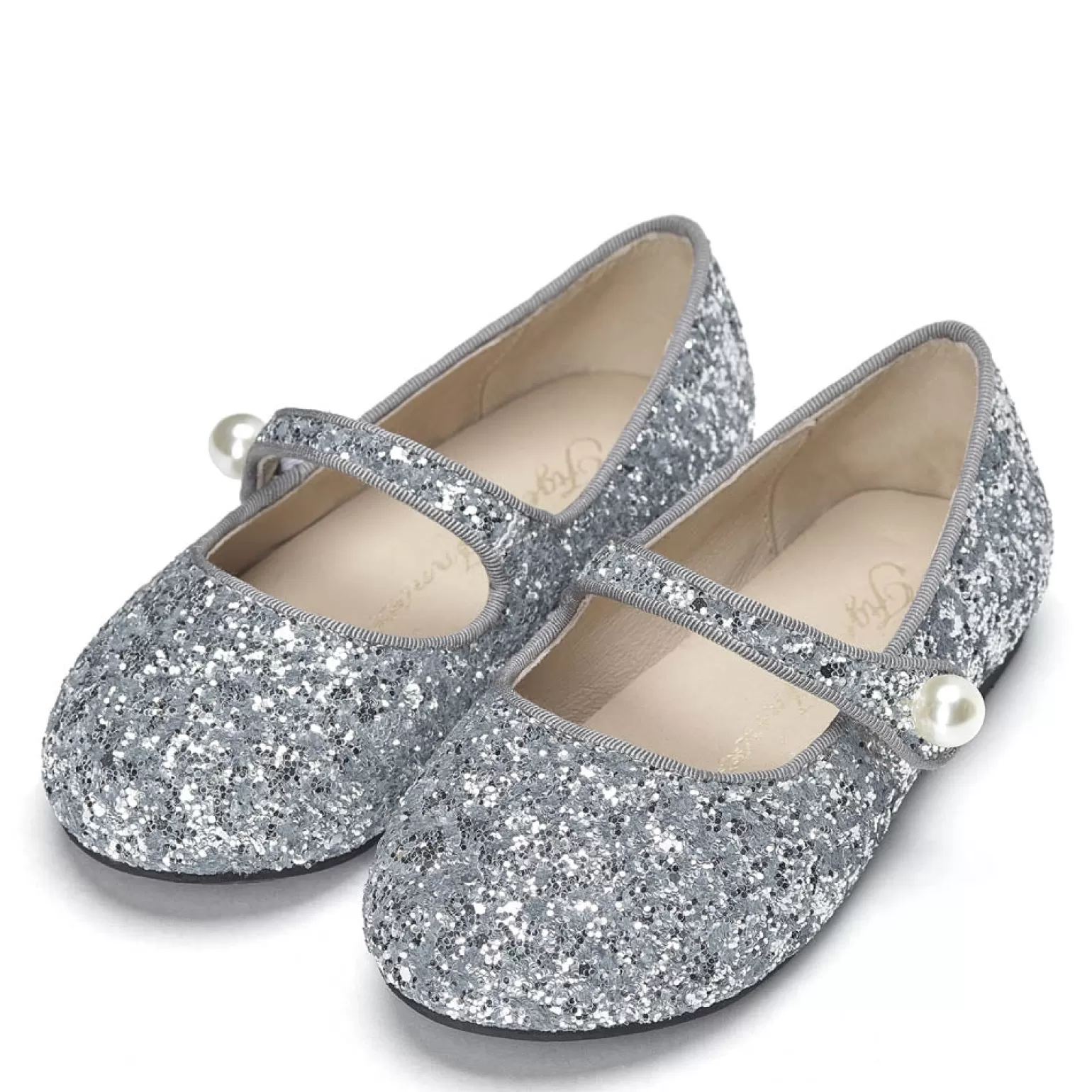 Rachel Riley Elin Glitter Silver | Girl Shoe