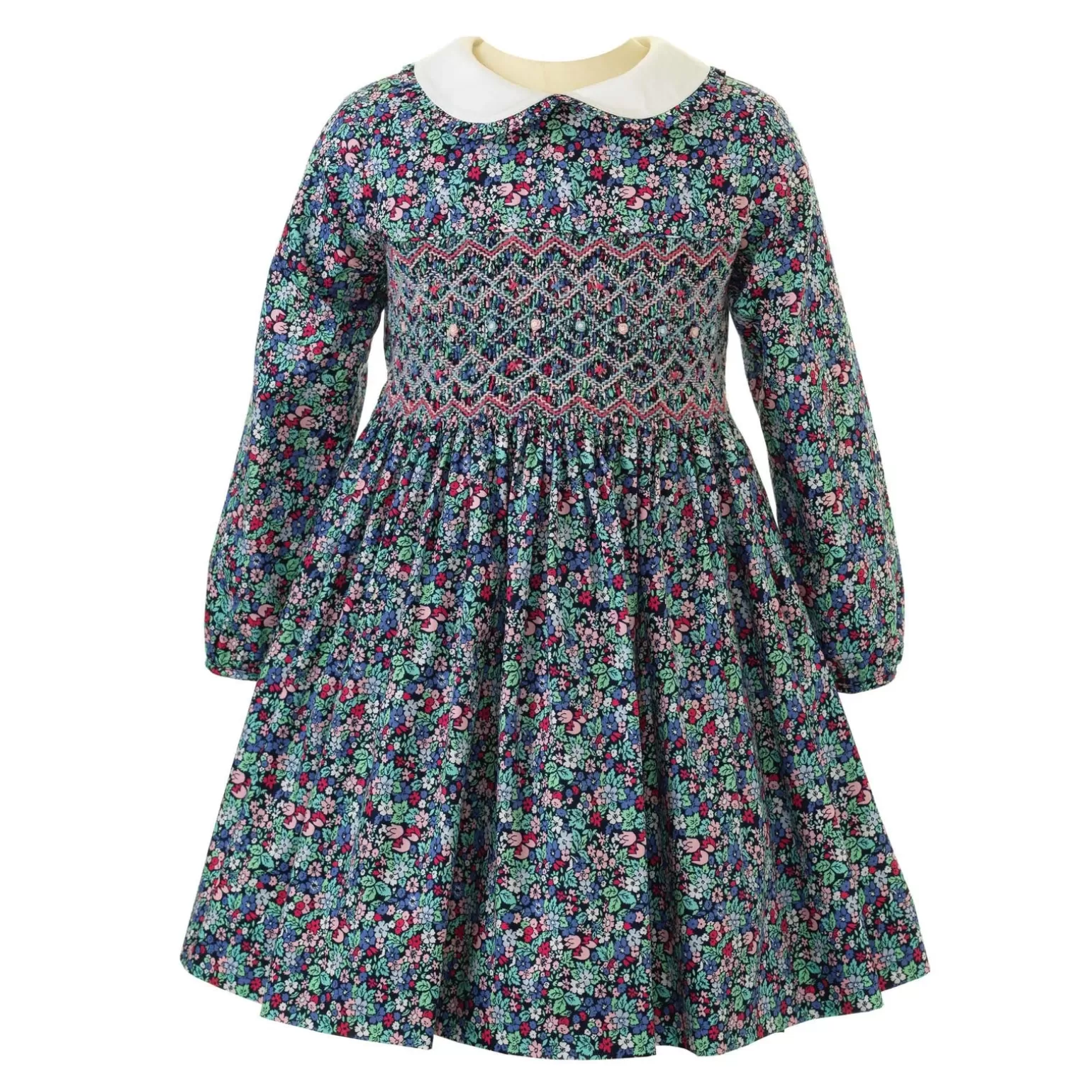 Rachel Riley Enchanted Forest Smocked Dress | Girl Dresses