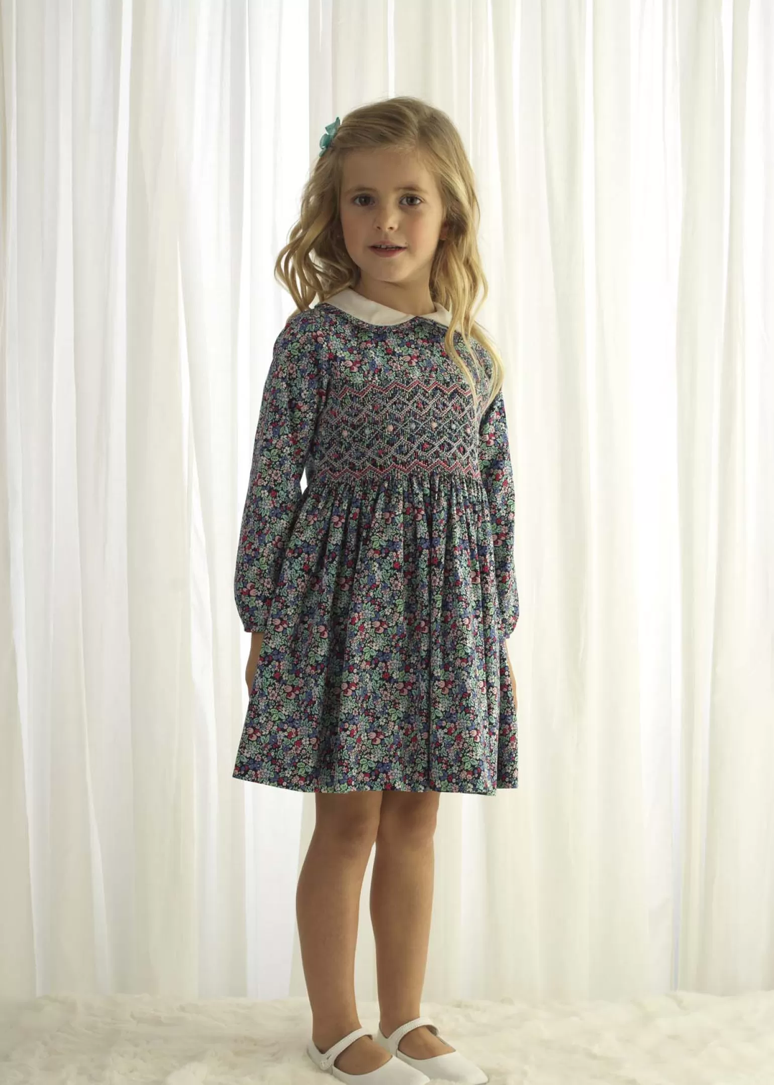 Rachel Riley Enchanted Forest Smocked Dress | Girl Dresses
