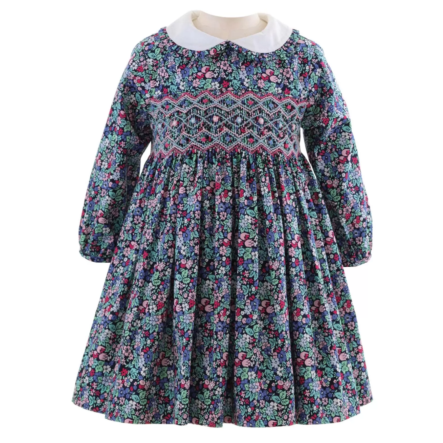Rachel Riley Enchanted Forest Smocked Dress & Bloomers | Baby Girl Dresses
