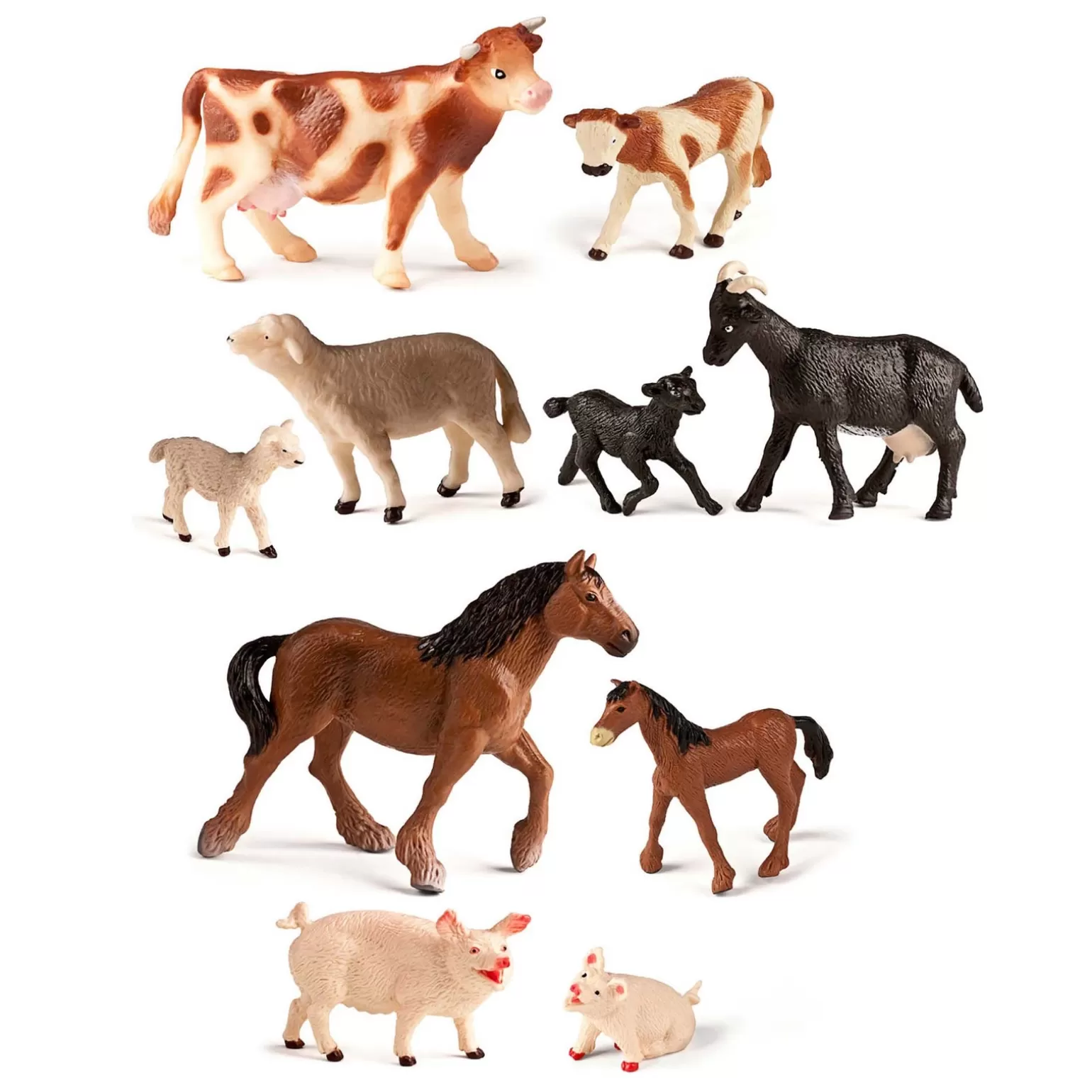 Rachel Riley Farm Animals With Babies Set | Doll Houses & Pretend Play