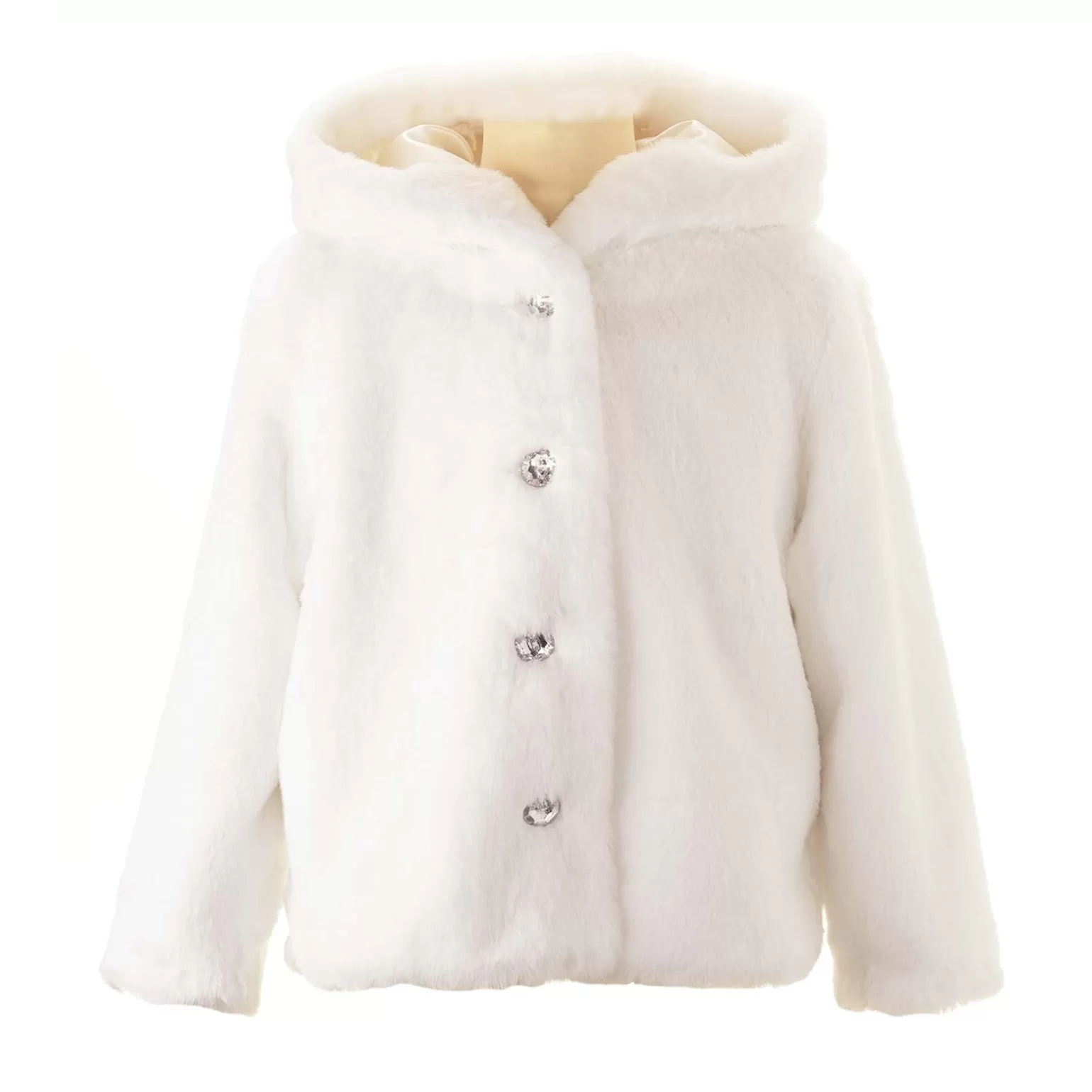 Rachel Riley Faux Fur Short Coat | Girl Knitwear, Jackets & Coats