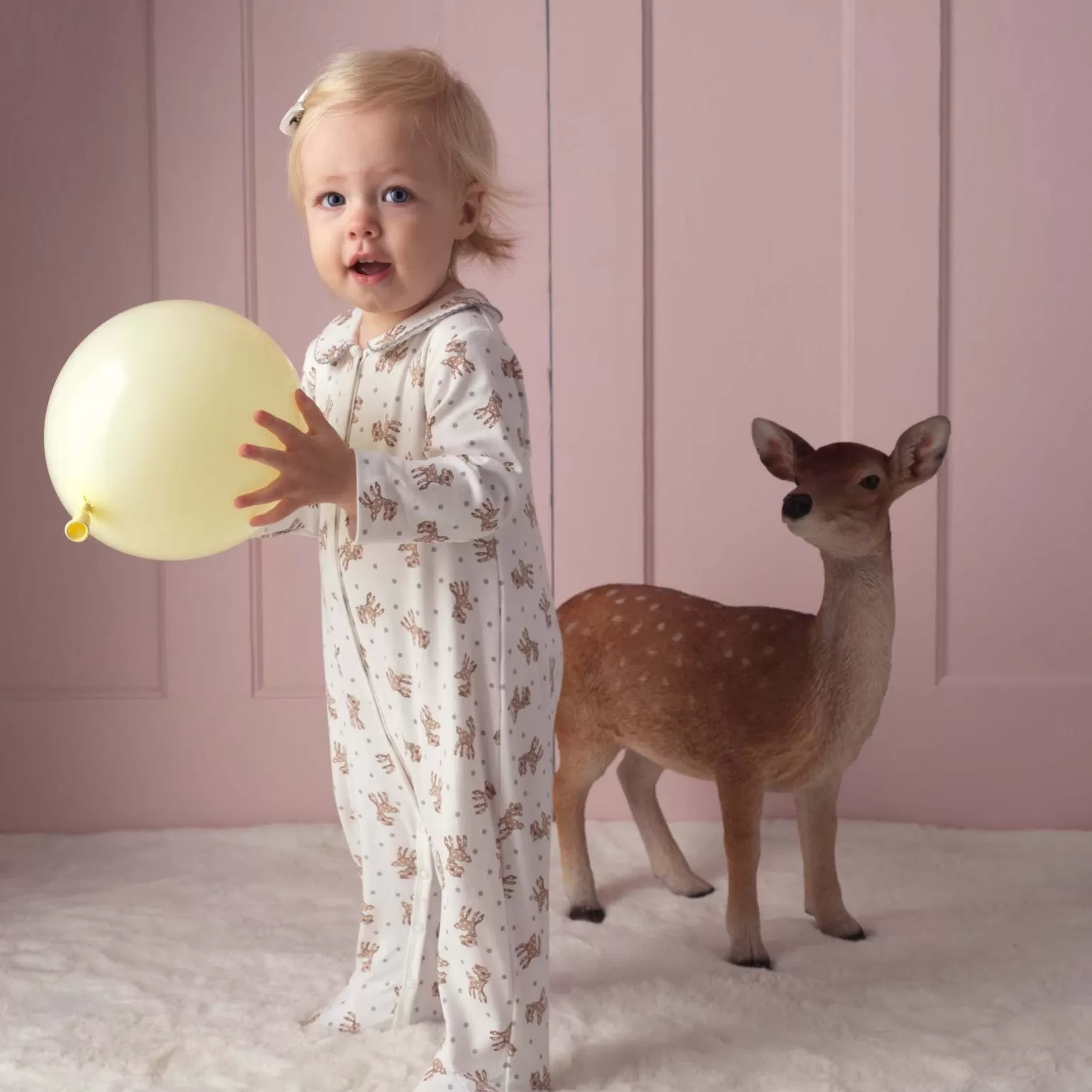 Rachel Riley Fawn Babygro | Baby Boy Newborn