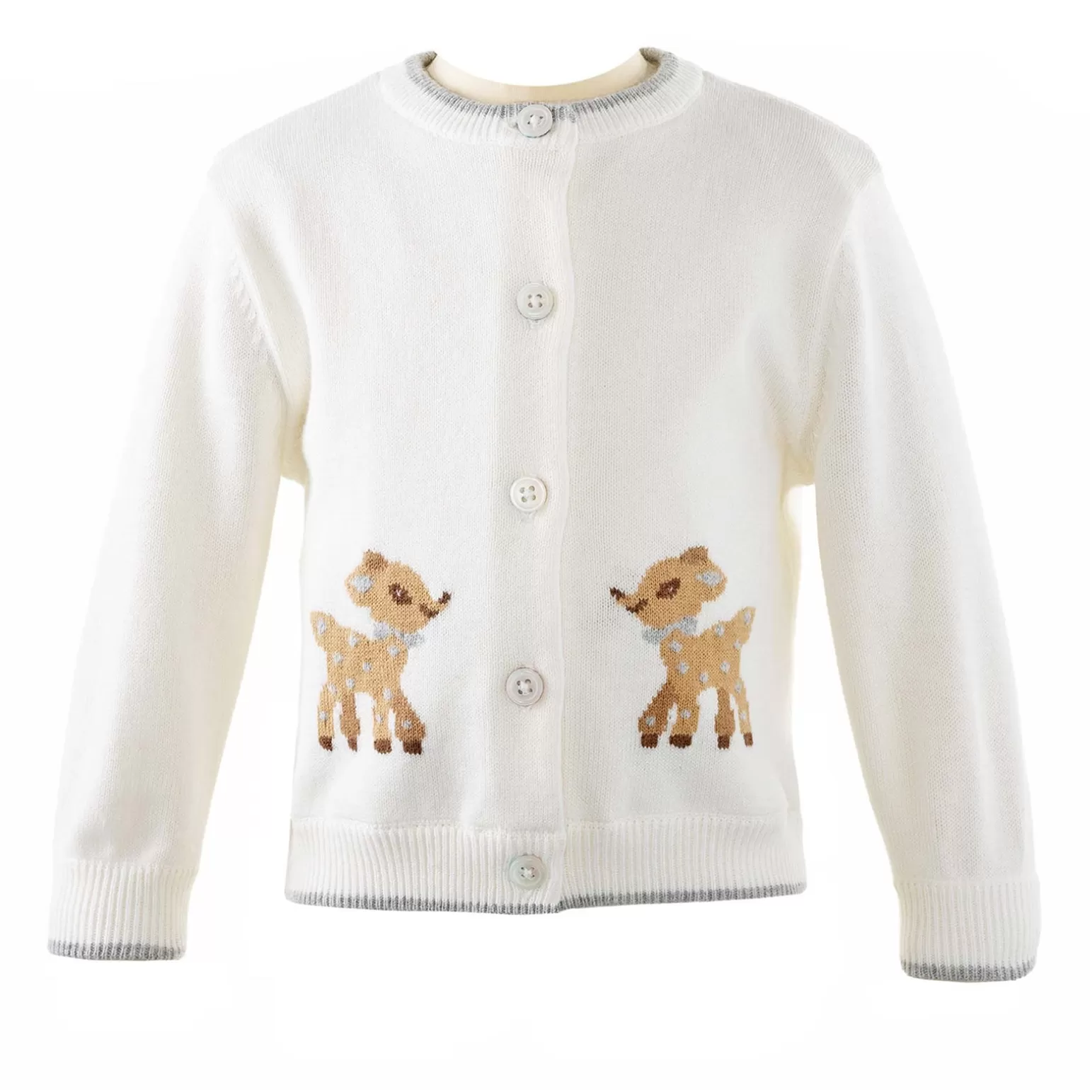Rachel Riley Fawn Cardigan | Baby Boy Newborn