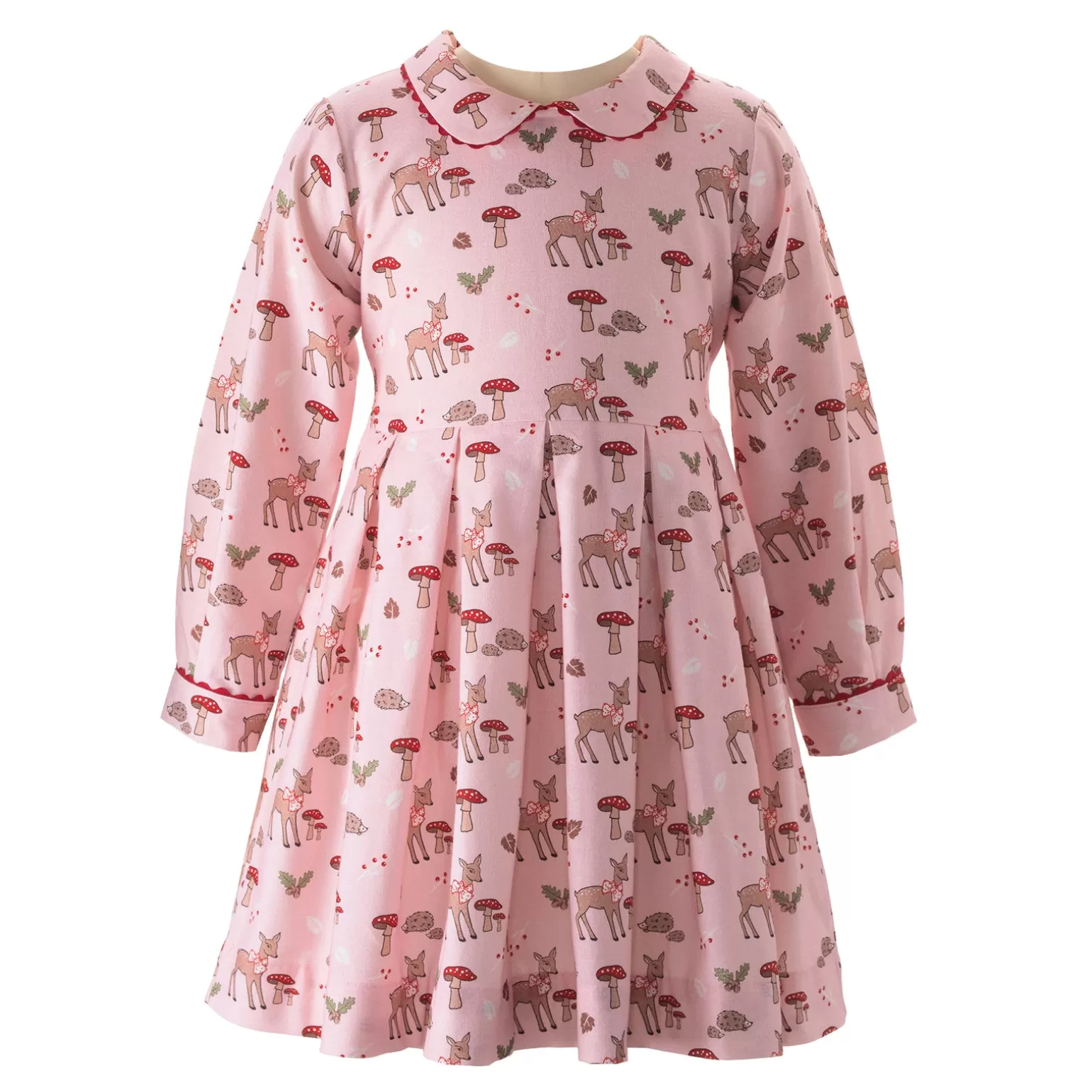 Rachel Riley Fawn Pleated Dress | Girl Dresses