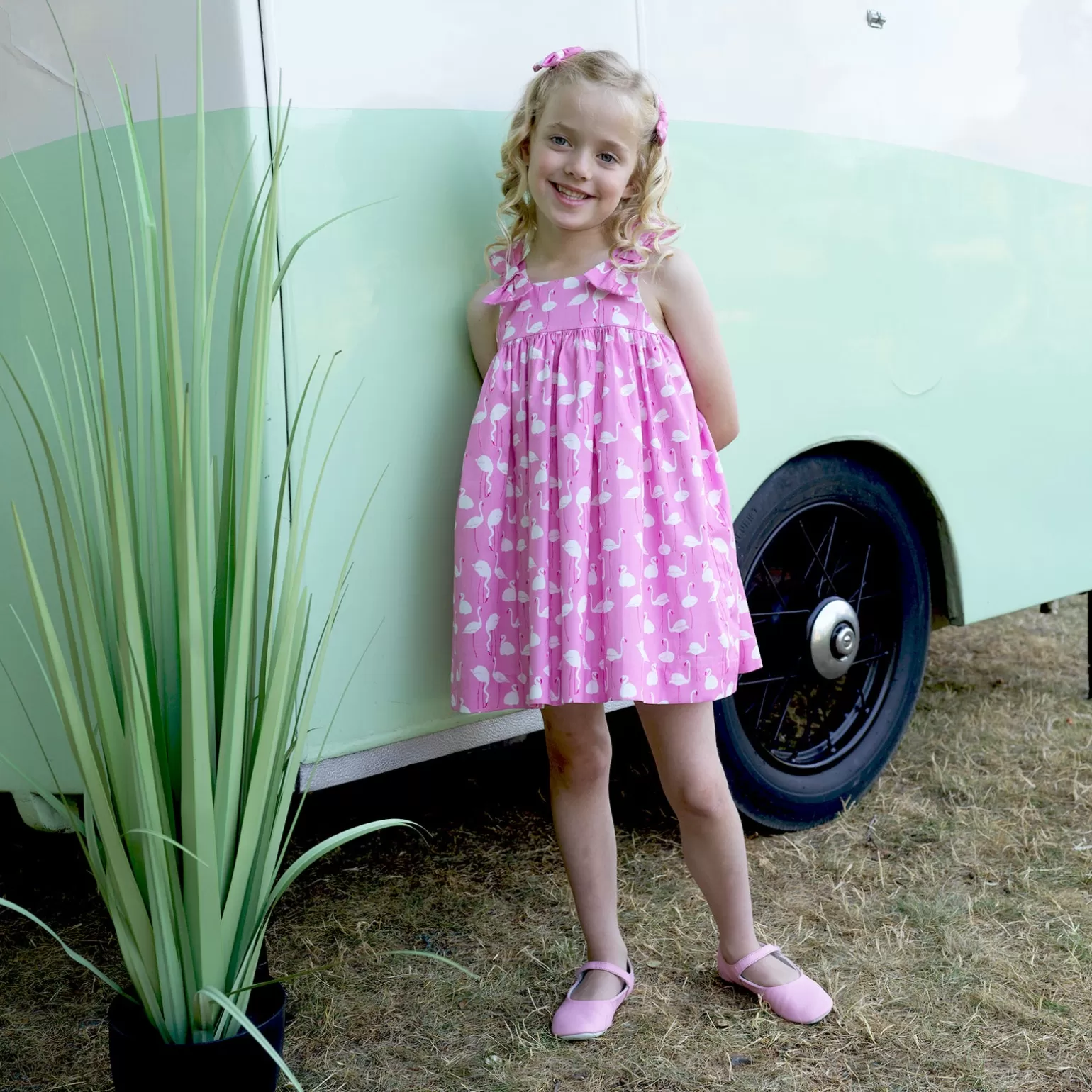 Rachel Riley Flamingo Sundress | Girl Dresses