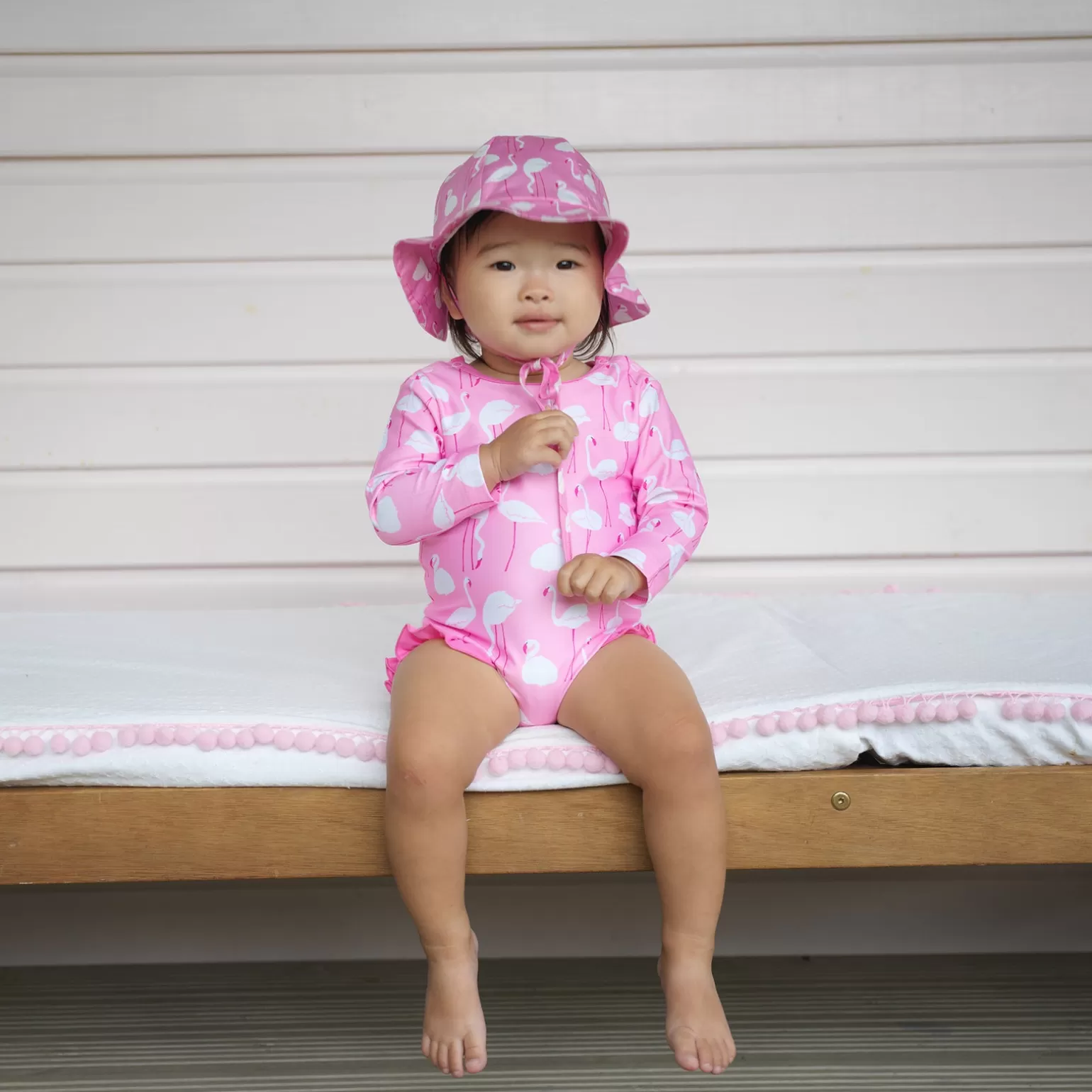 Rachel Riley Flamingo Sunhat | Baby Girl Hats