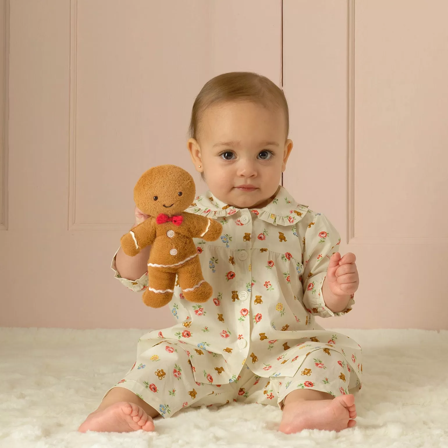 Rachel Riley Floral Bear Pyjamas | Baby Girl Pyjamas
