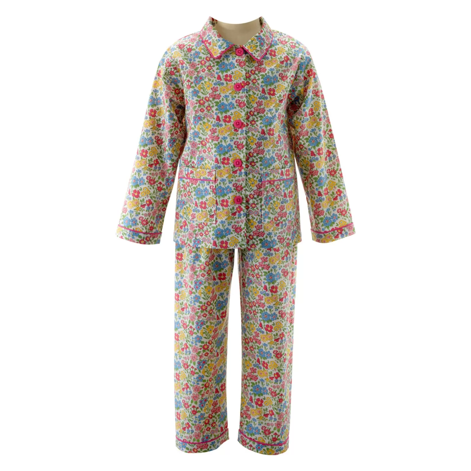 Rachel Riley Floral Bouquet Classic Pyjamas | Girl Pyjamas & Nightdresses