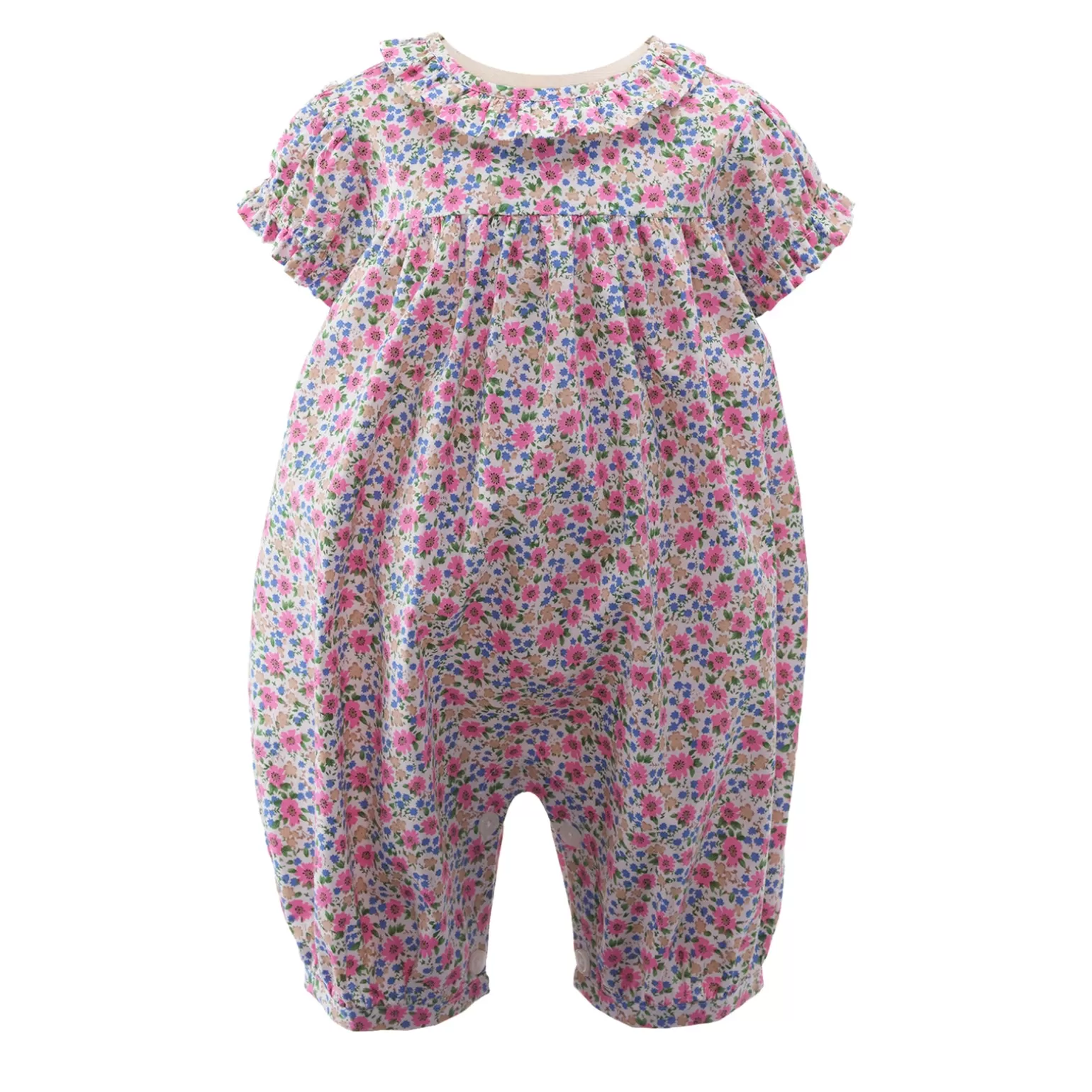 Rachel Riley Floral Frill Babysuit | Baby Girl Babygros & Babysuits