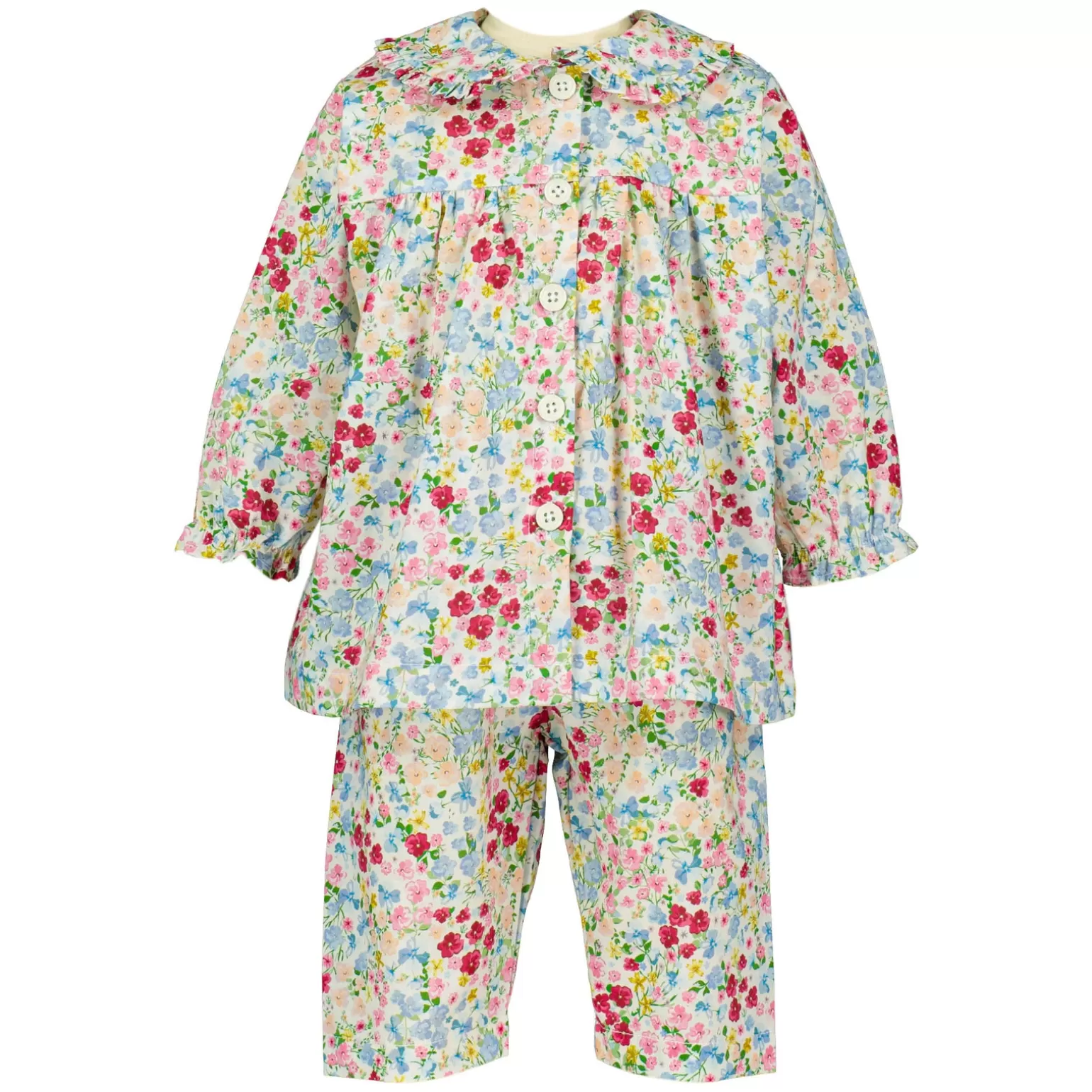 Rachel Riley Floral Long Babydoll Pyjamas | Baby Girl Pyjamas