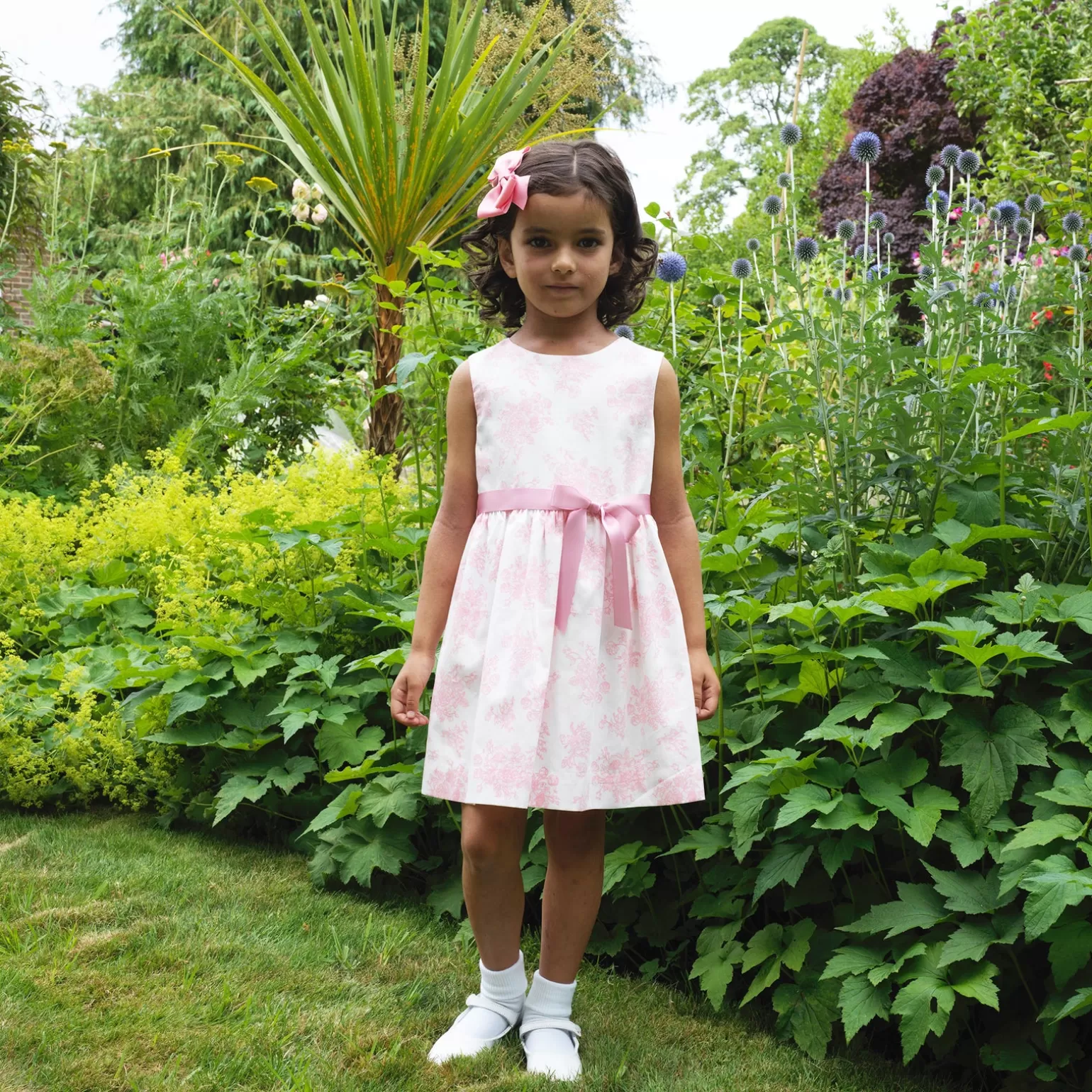 Rachel Riley Floral Toile Dress | Girl Dresses