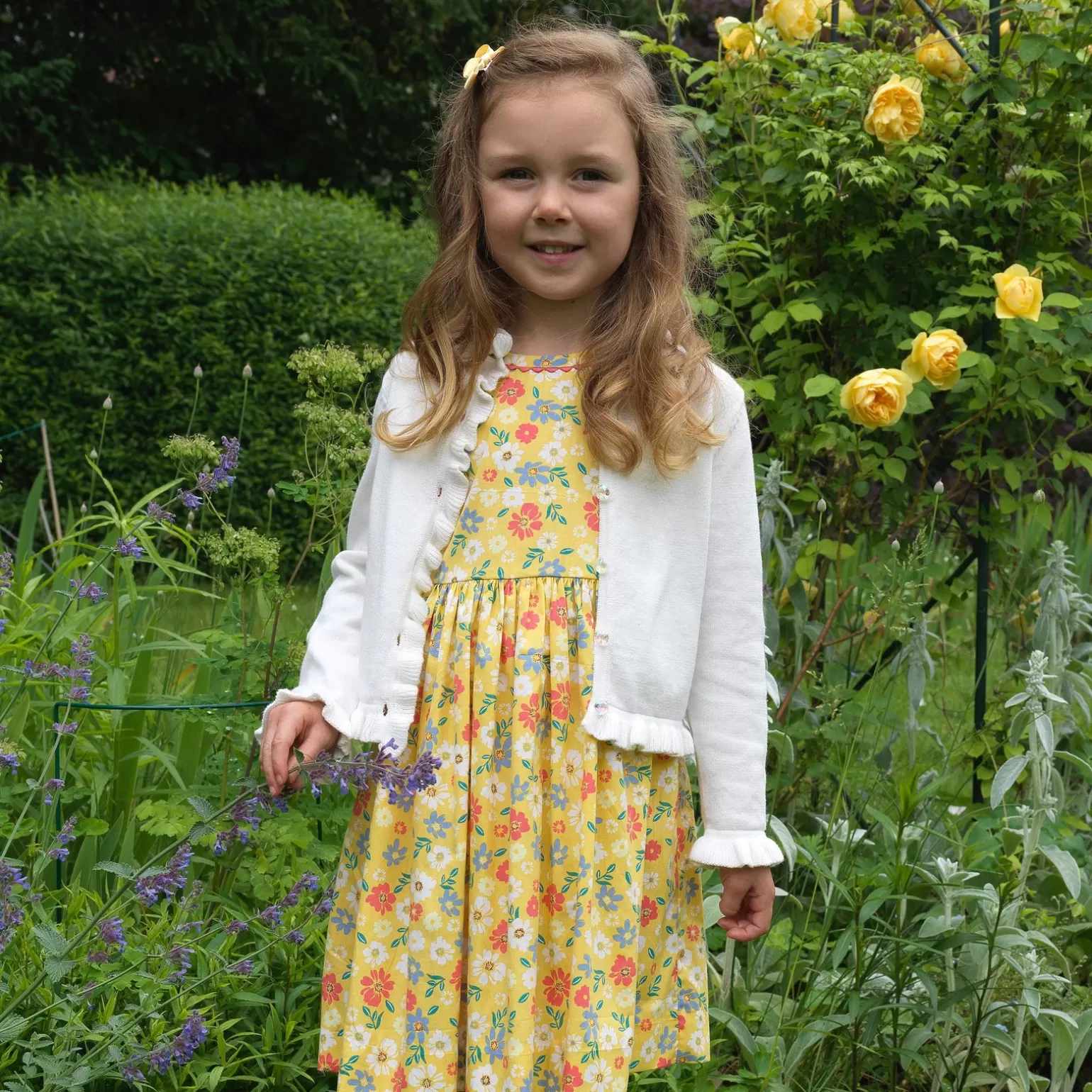 Rachel Riley Flower Fields Dress | Girl Dresses