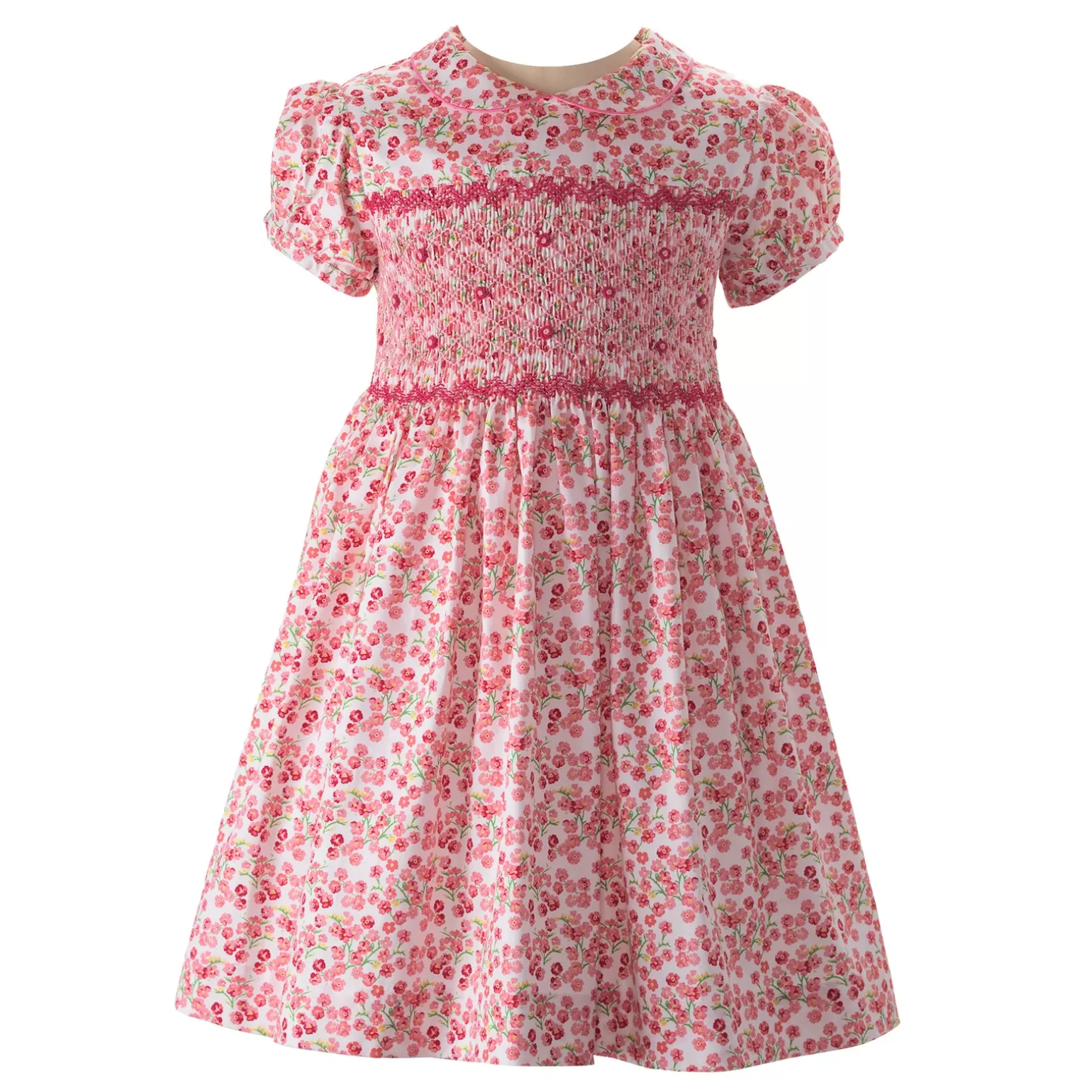 Rachel Riley Forget-Me Not Smocked Dress | Girl Dresses