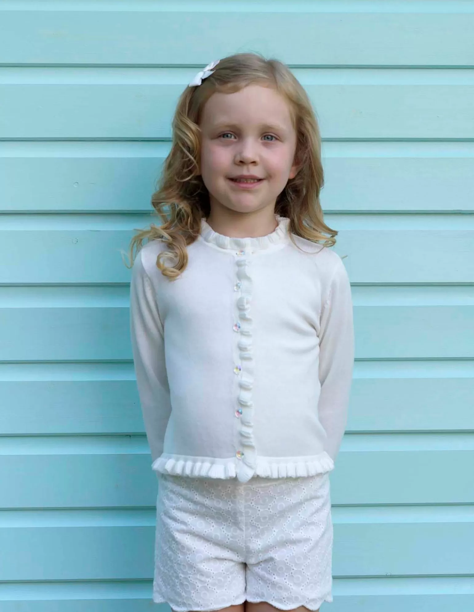 Rachel Riley Frill Cardigan | Girl Knitwear, Jackets & Coats