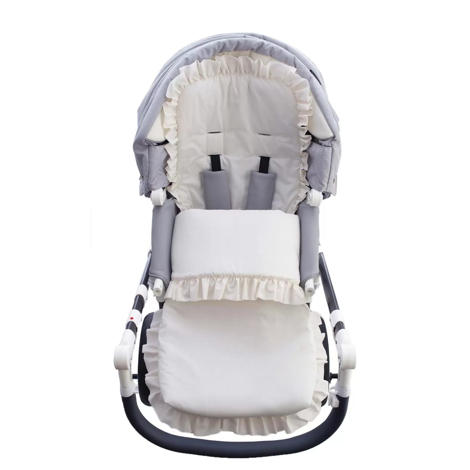 Rachel Riley Frou Frou Frill Footmuff | Baby Girl Newborn