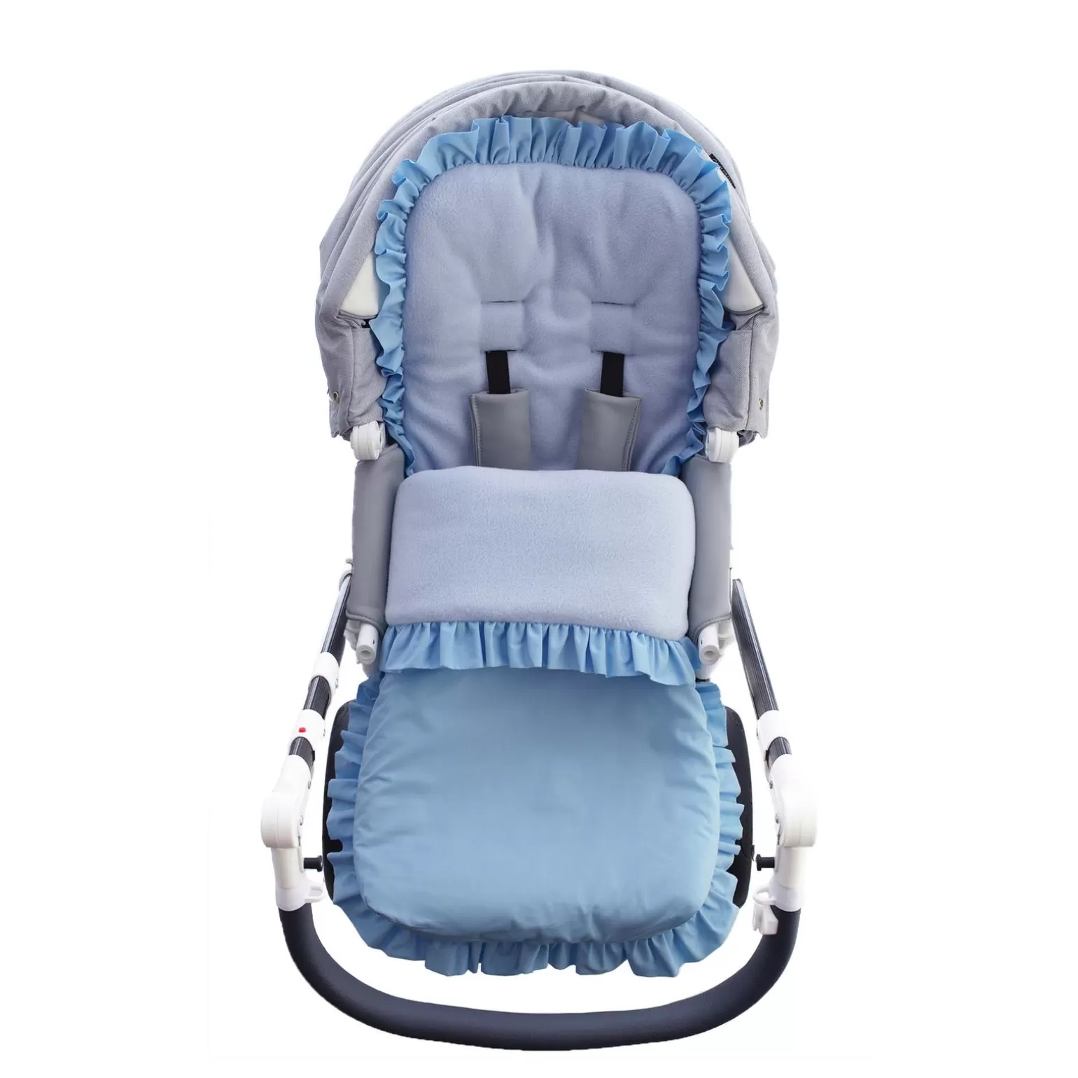 Rachel Riley Frou Frou Frill Footmuff | Baby Boy Newborn
