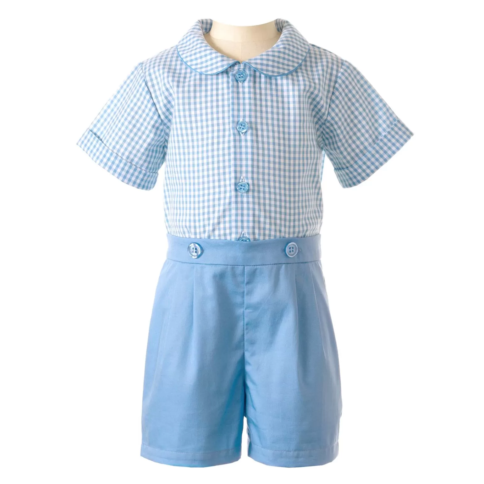 Rachel Riley Gingham Shirt & Short Set | Baby Boy Sets & Outfits