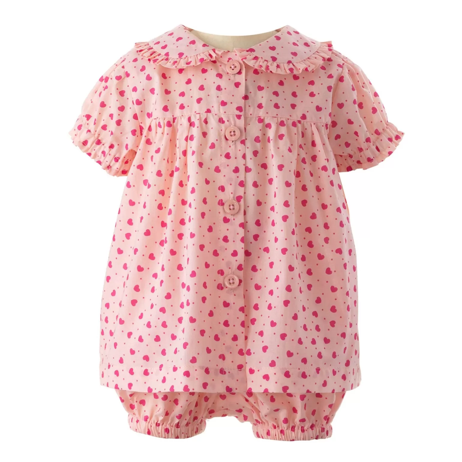 Rachel Riley Heart Babydoll Short Pyjamas | Baby Girl Pyjamas