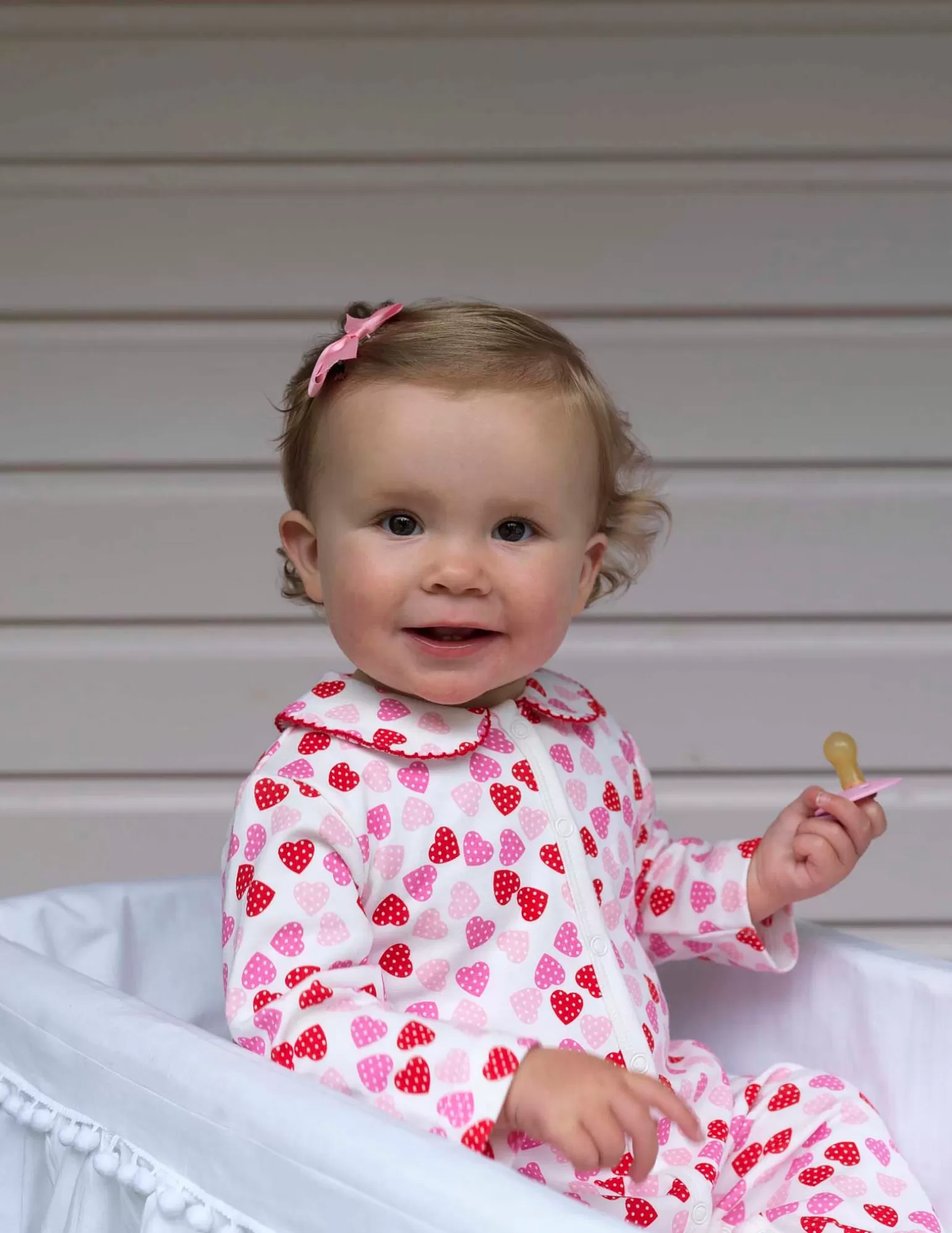 Rachel Riley Heart Babygro | Baby Girl Babygros & Babysuits