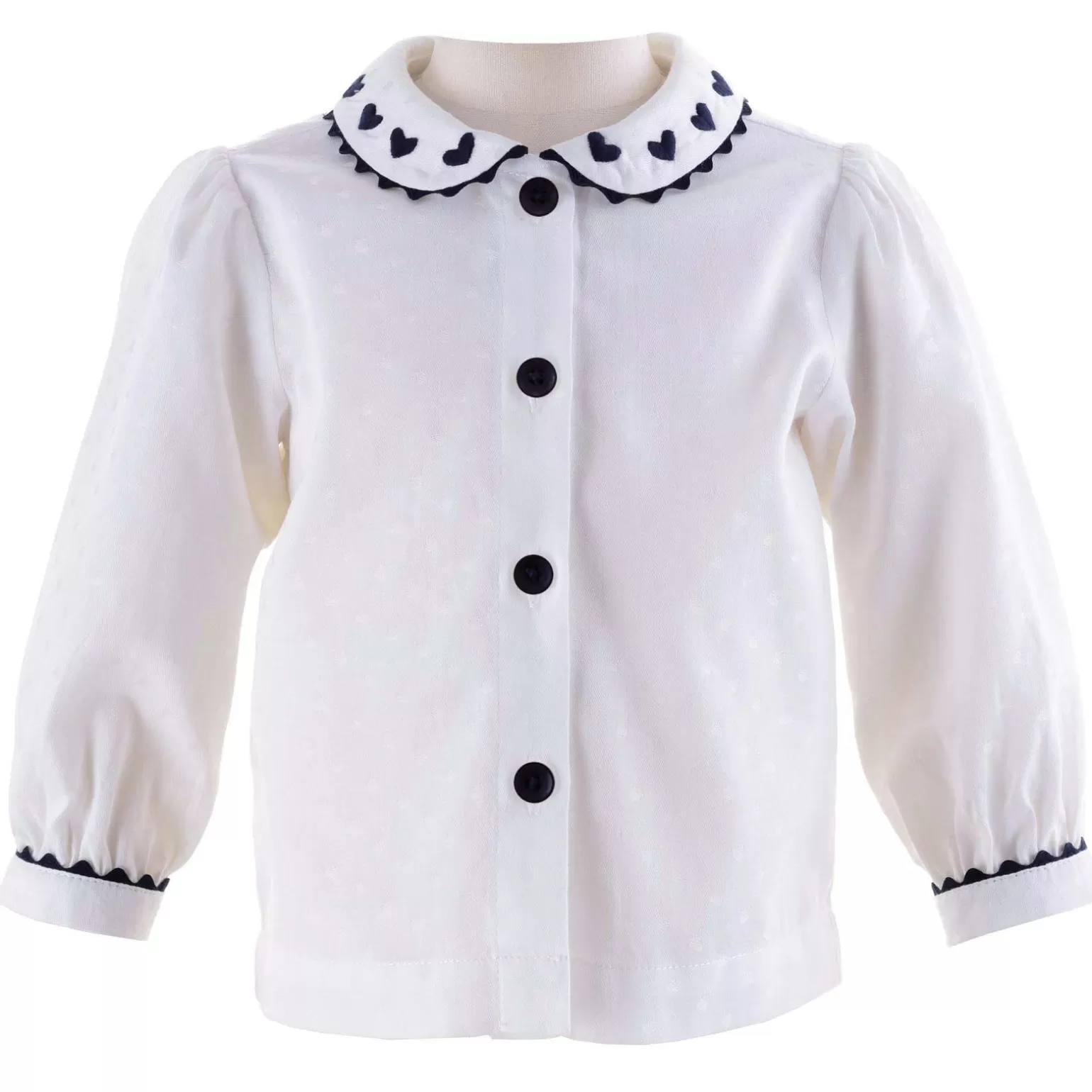 Rachel Riley Heart Embroidered Blouse | Baby Girl Sets & Outfits