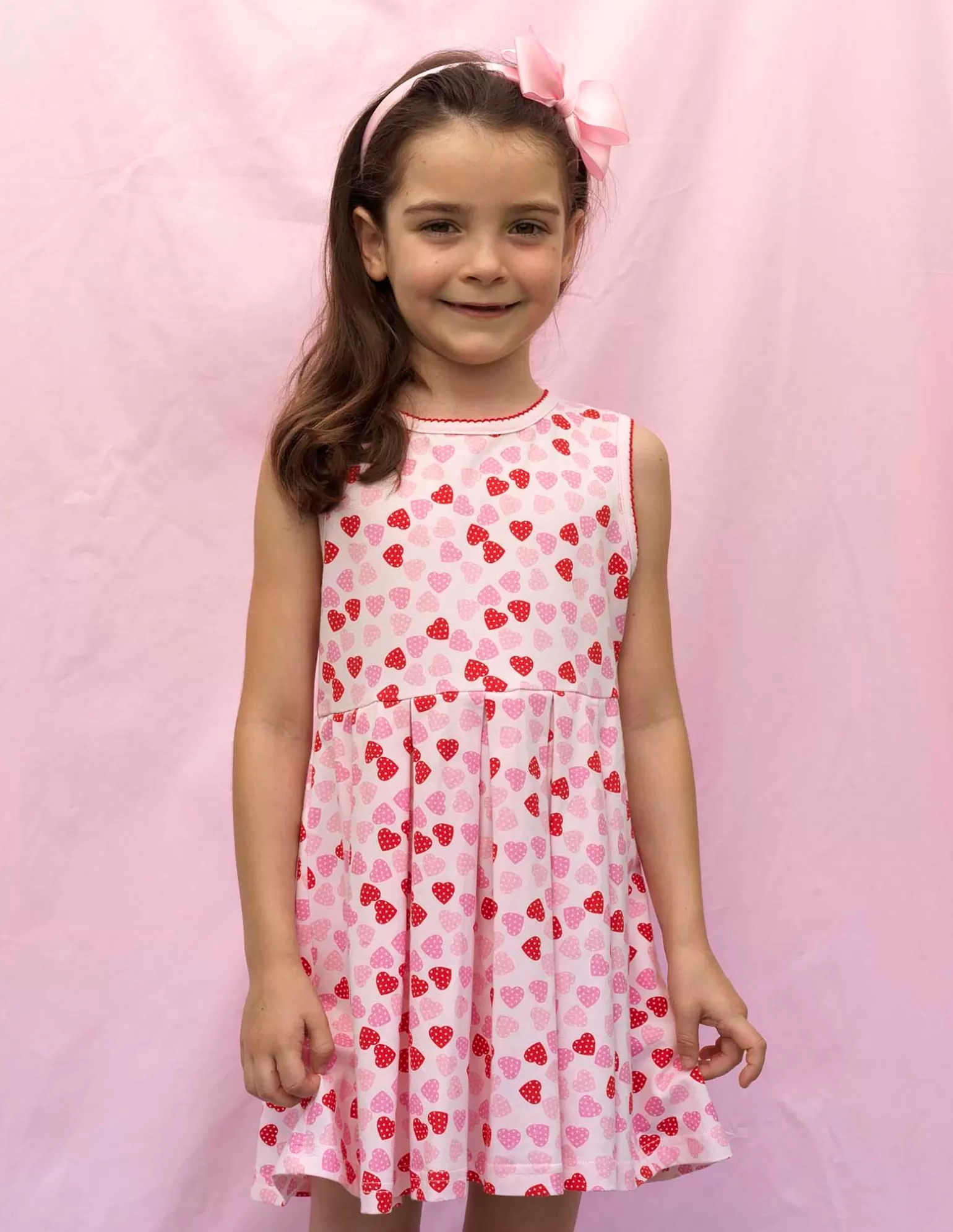 Rachel Riley Heart Jersey Dress | Girl Dresses