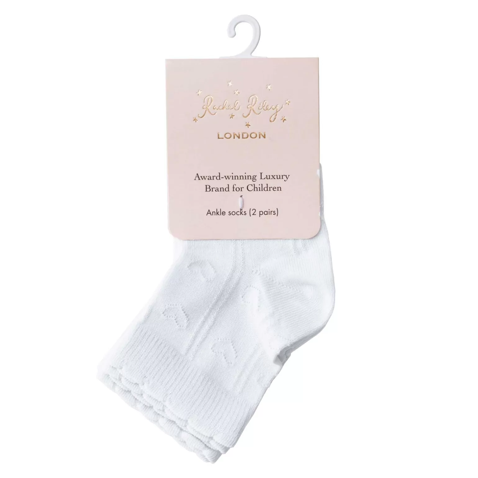 Rachel Riley Heart Motif Ankle Socks | Girl Socks & Tights
