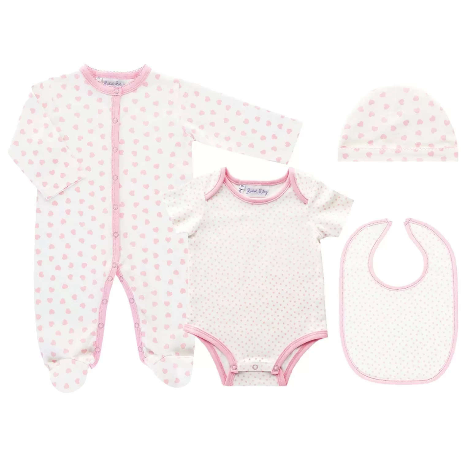 Rachel Riley Heart Welcome Baby Set | Baby Girl Sets & Outfits