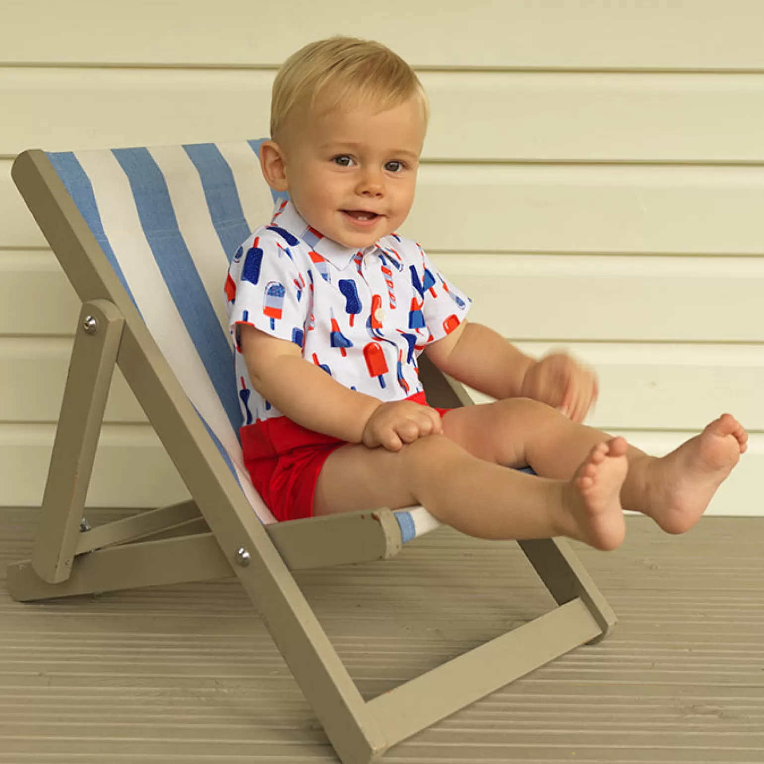 Rachel Riley Ice Lolly Romper | Baby Boy Babygros & Babysuits