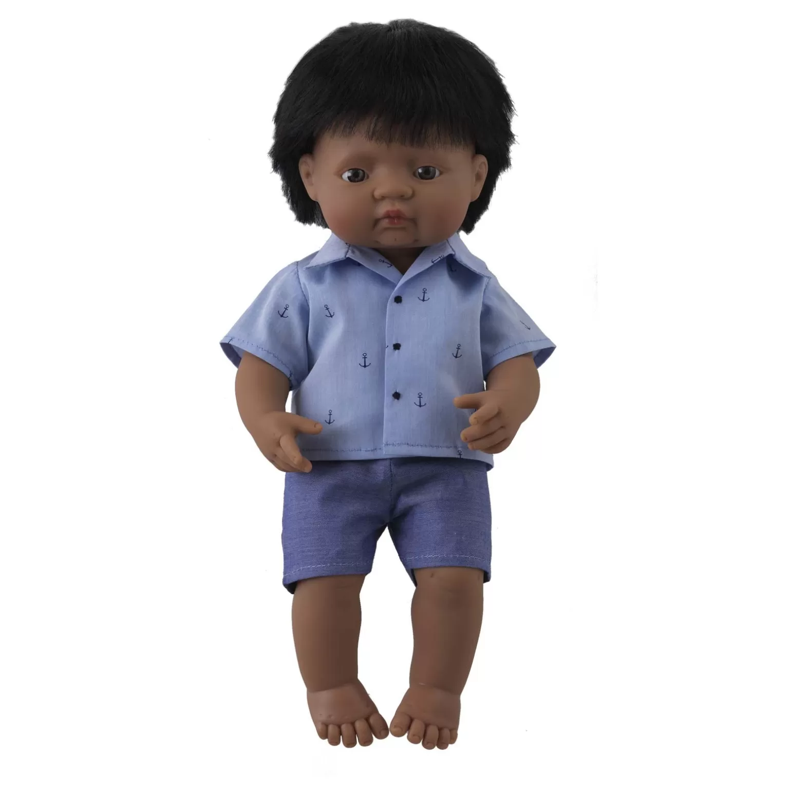 Rachel Riley Jack' Boy Doll & Anchor Shirt & Short Set | Multicultural Dolls