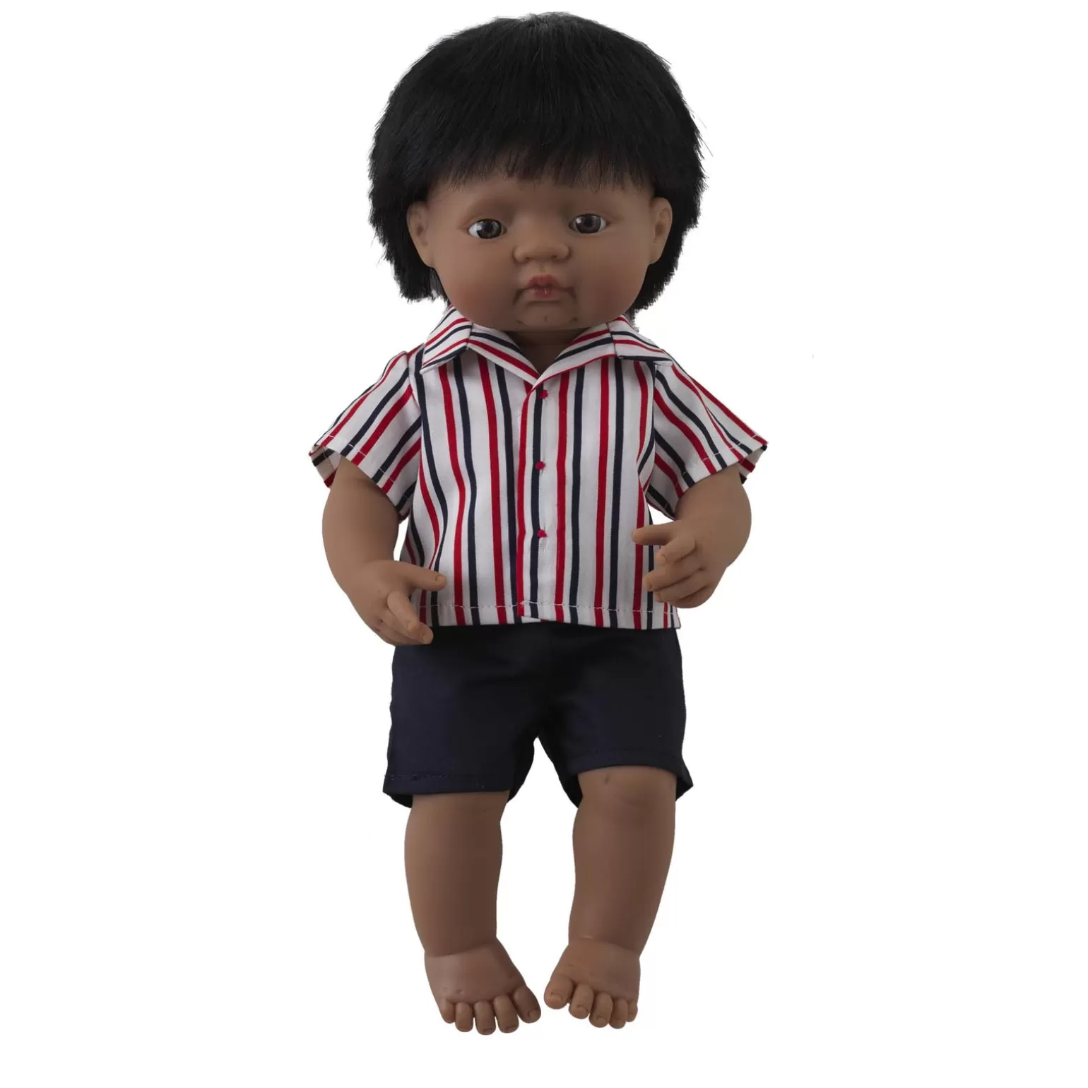 Rachel Riley Jack' Boy Doll & Stripe Shirt & Short Set | Multicultural Dolls