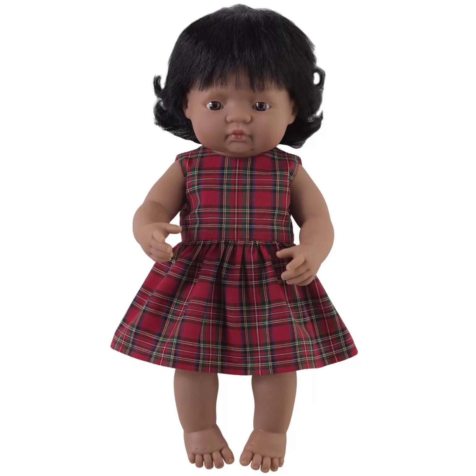Rachel Riley Joy' Girl Doll & Tartan Dress | Multicultural Dolls