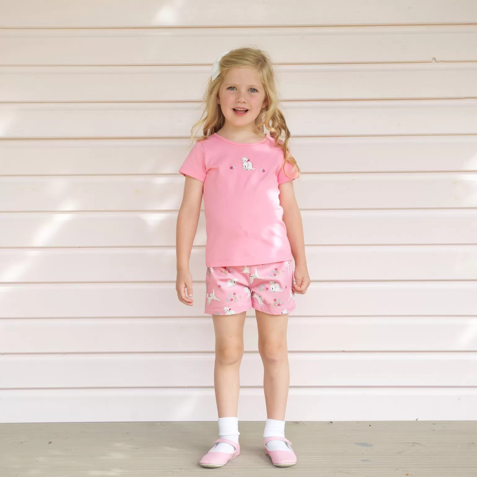 Rachel Riley Kitten Floral Set | Girl Sets