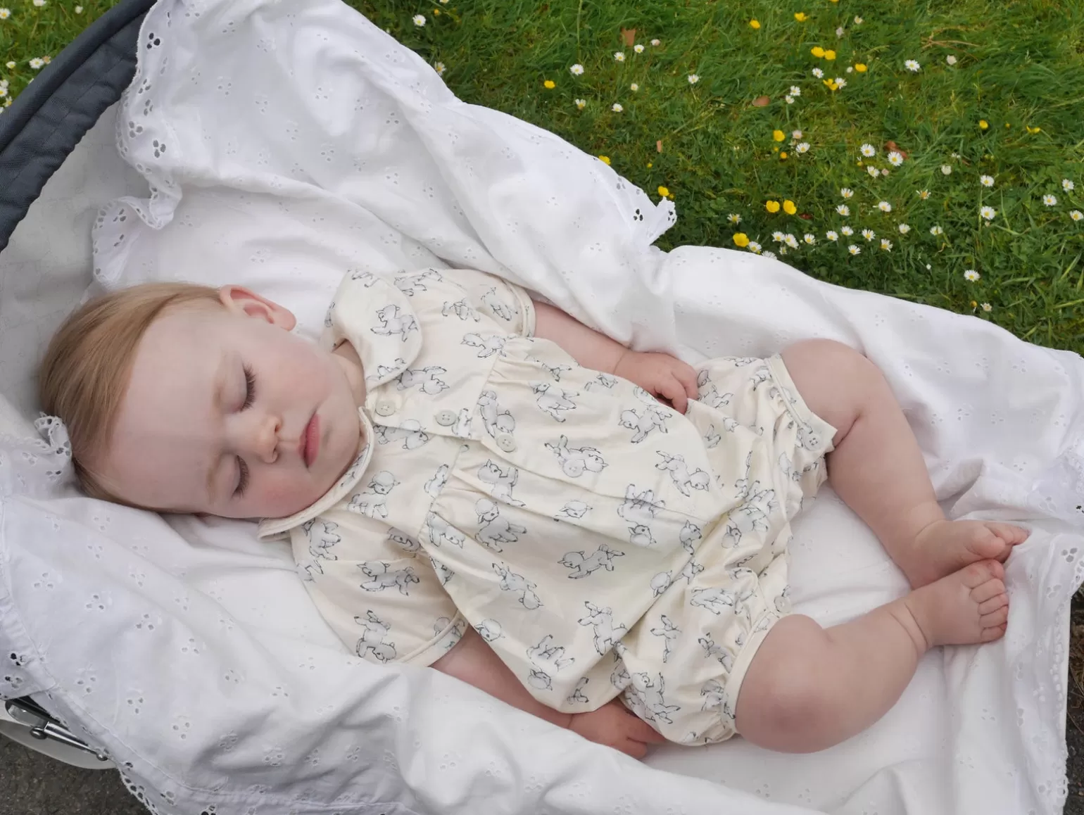 Rachel Riley Lamb Babysuit | Baby Girl Babygros & Babysuits