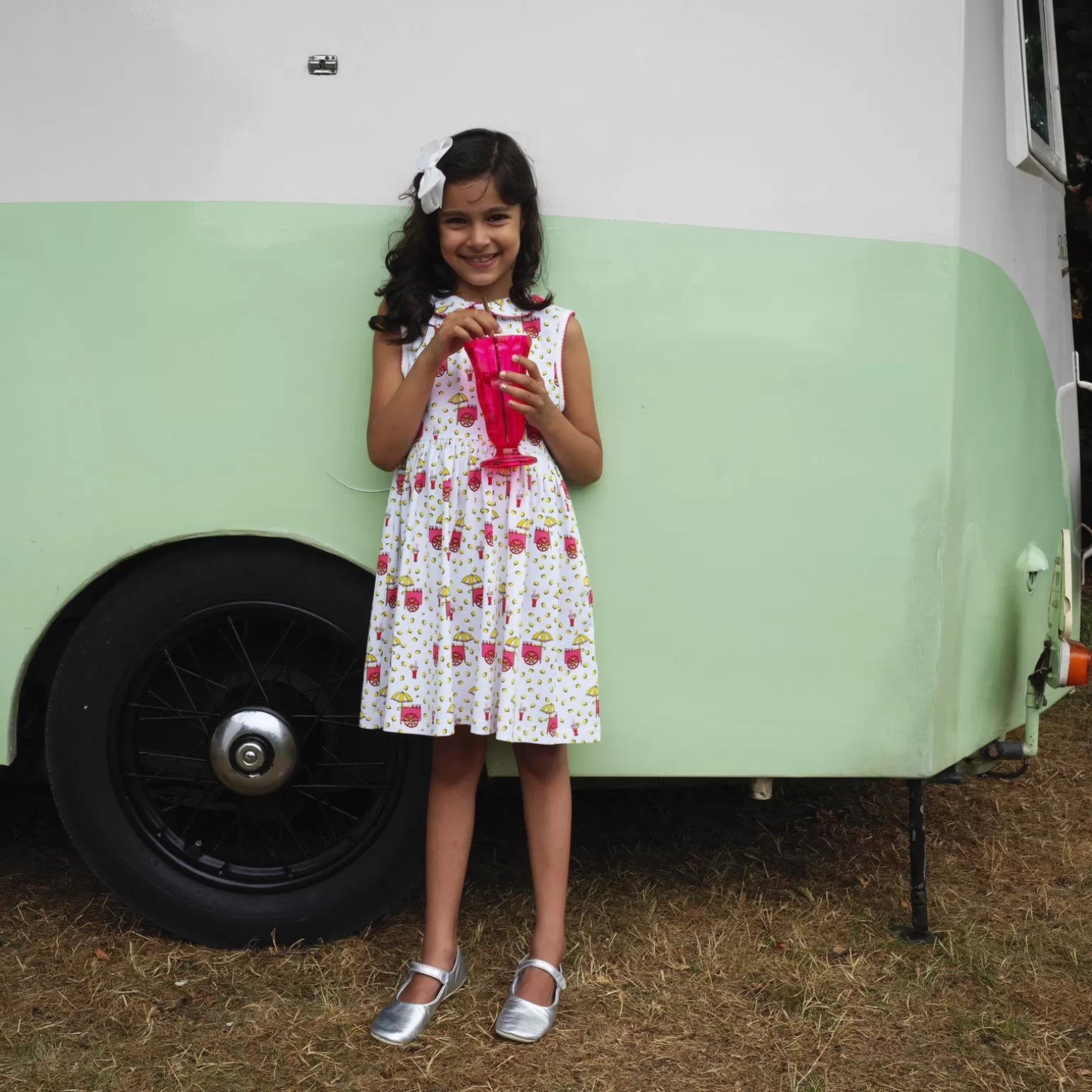 Rachel Riley Lemonade Jersey Dress | Girl Dresses