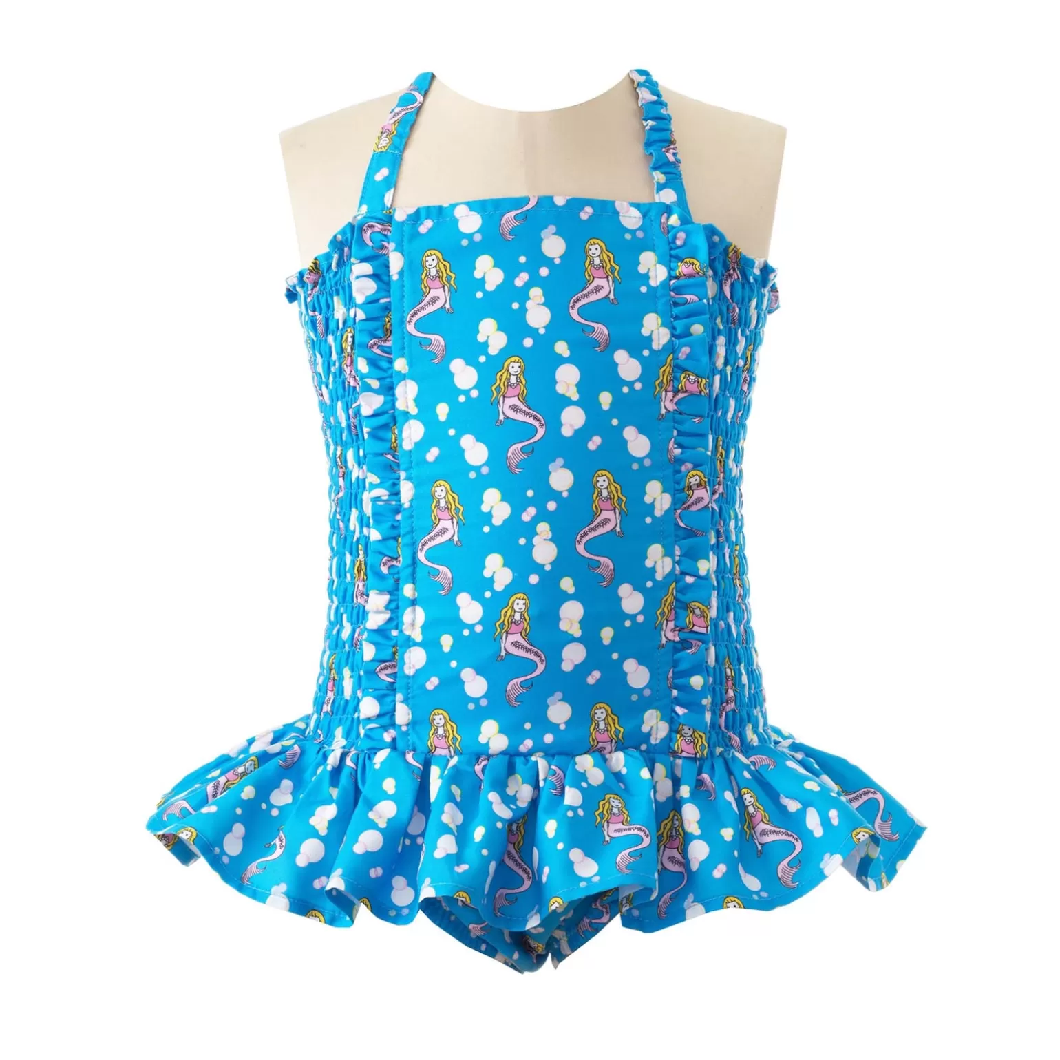 Rachel Riley Mermaid Ruched Swimsuit | Girl Swim