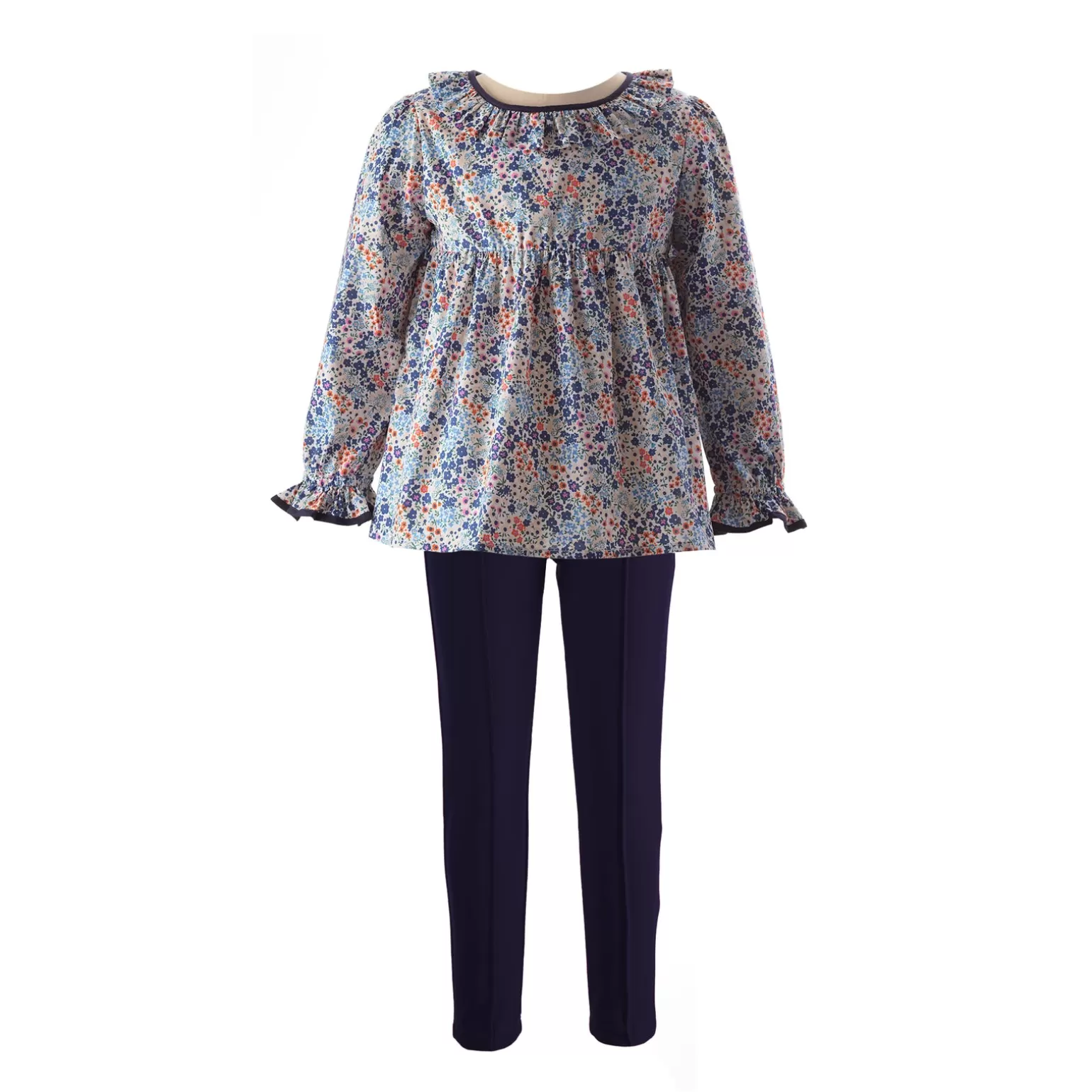 Rachel Riley Mini Floral Frill Top & Leggings Set | Girl Sets