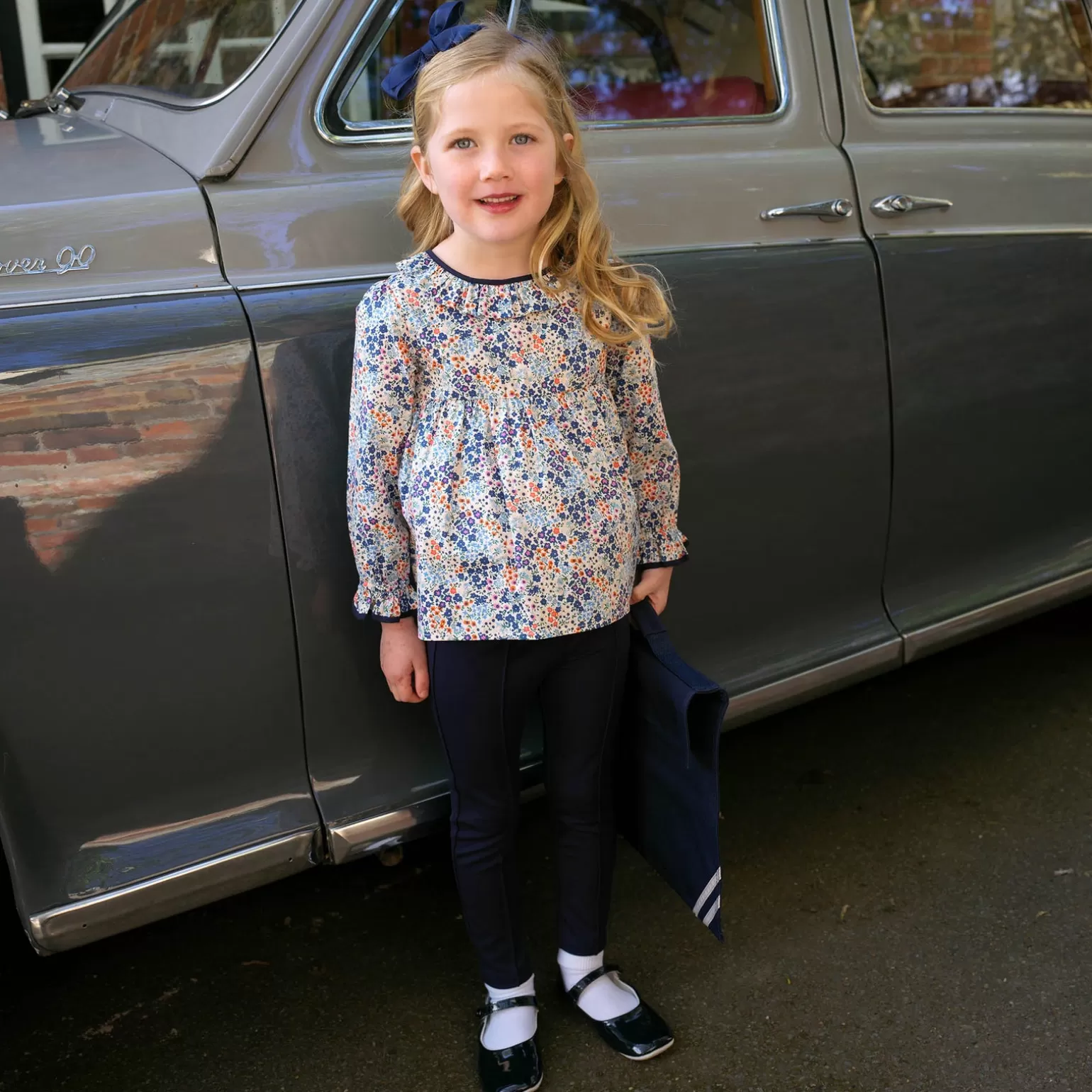 Rachel Riley Mini Floral Frill Top & Leggings Set | Girl Sets