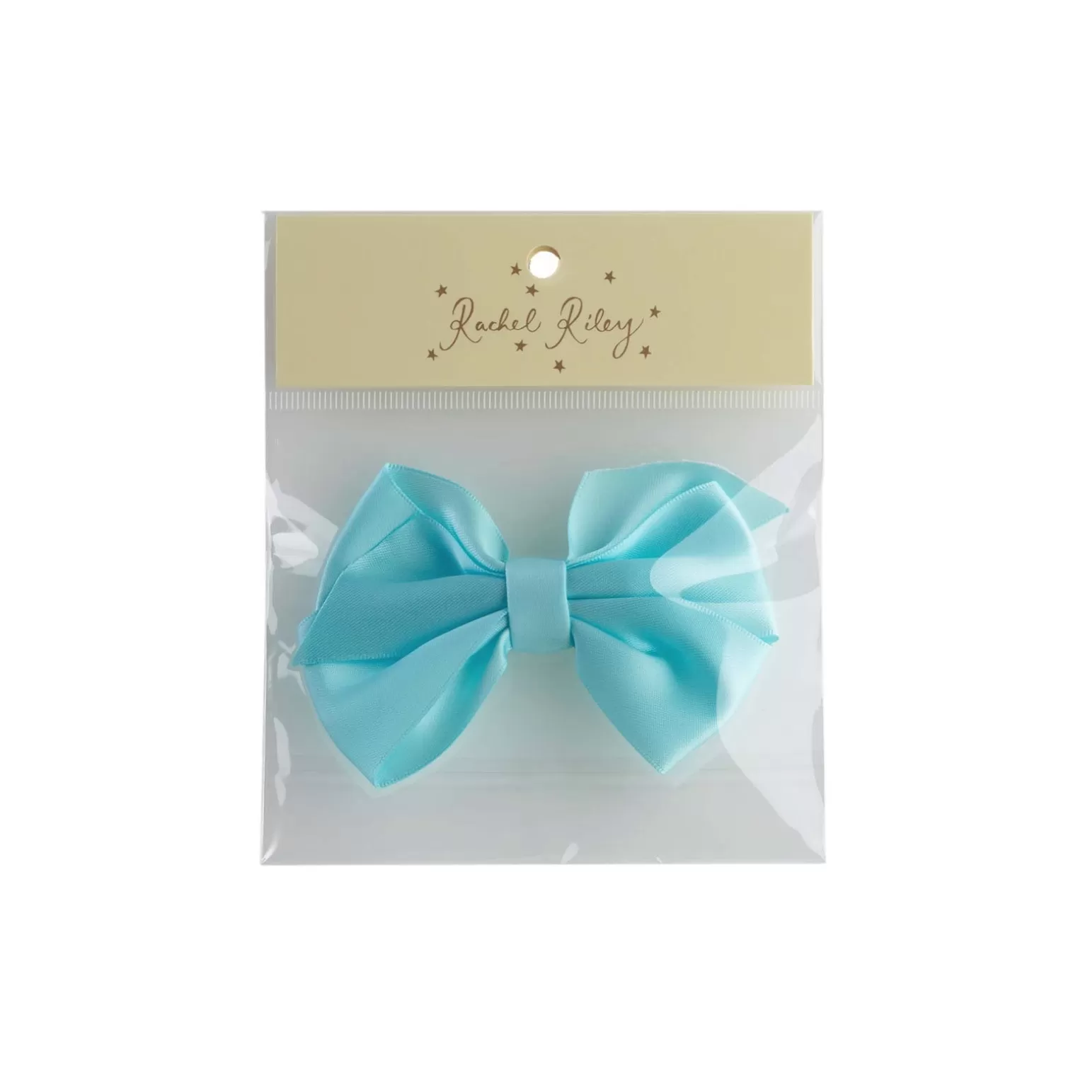 Rachel Riley Mint Satin Ribbon Hairbow | Girl Hair Accessories