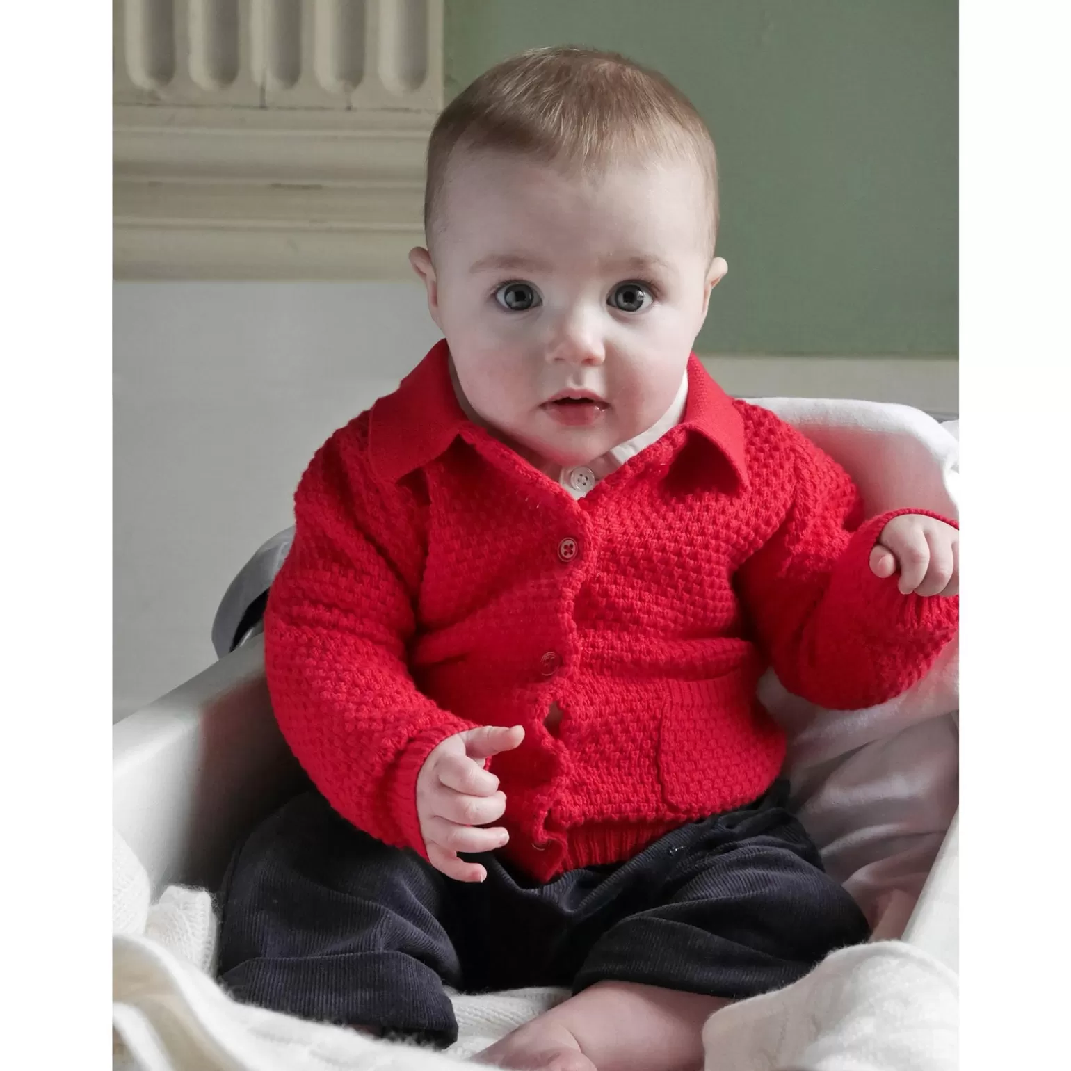 Rachel Riley Moss Stitch Cardigan | Boy Knitwear, Jackets & Coats