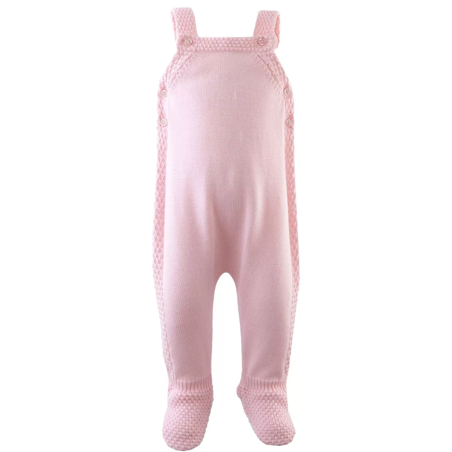 Rachel Riley Moss Stitch Strap Romper | Baby Girl Dungarees
