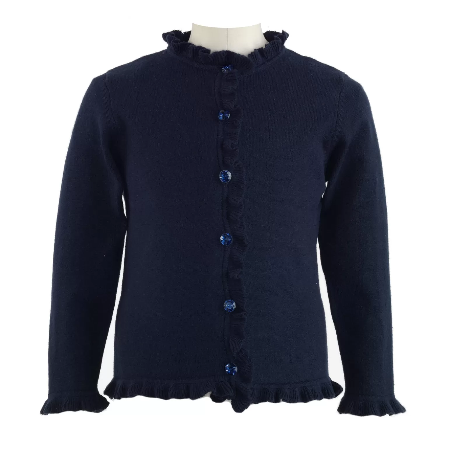 Rachel Riley Navy Frill Cardigan | Girl Knitwear, Jackets & Coats