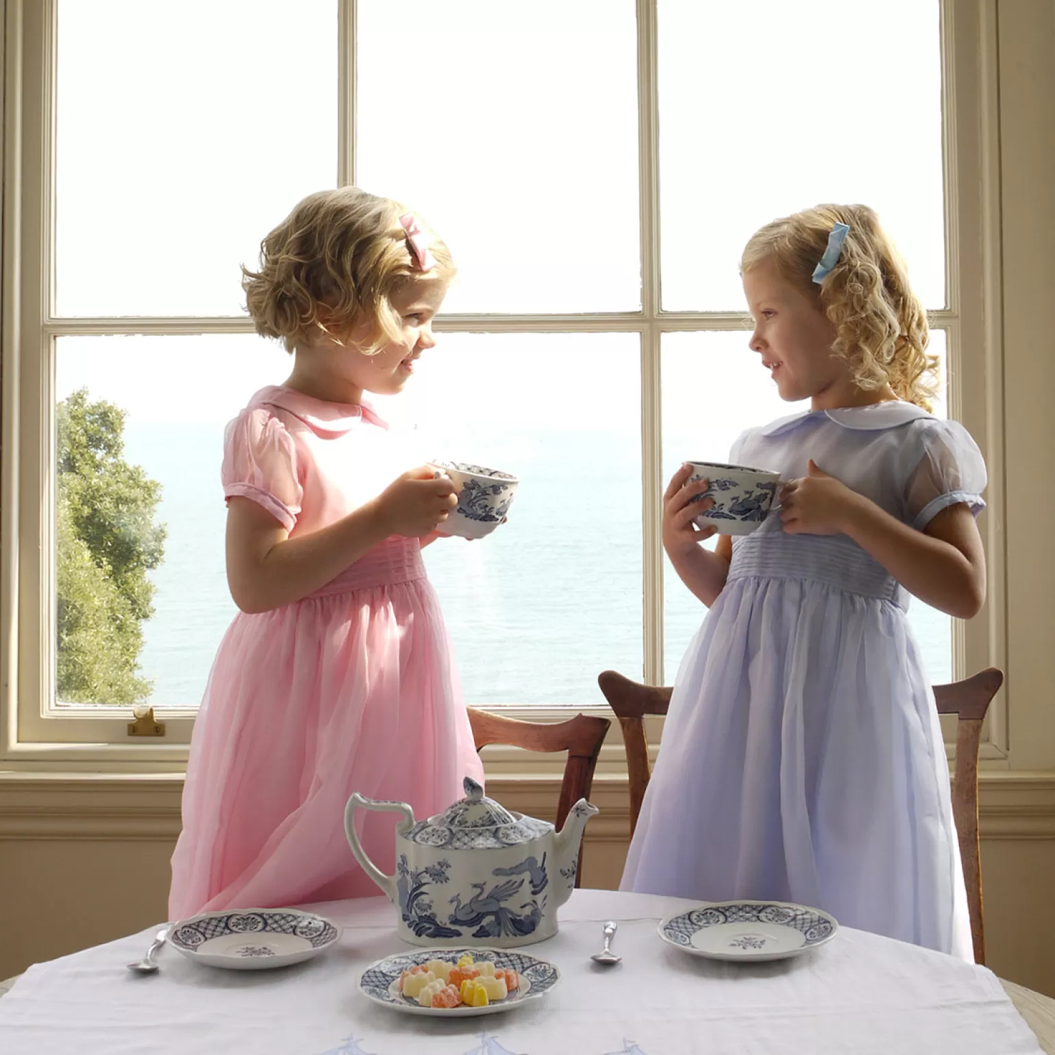 Rachel Riley Organza Pintuck Dress | Girl Dresses